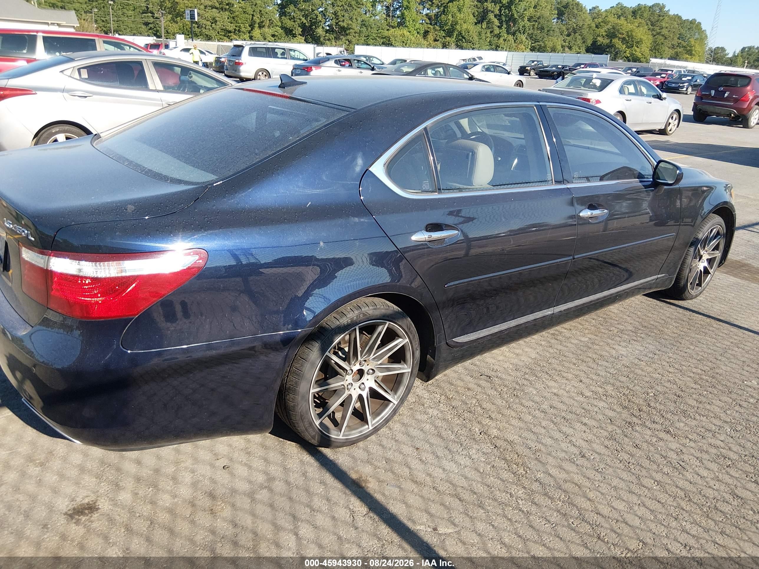 2008 Lexus Ls 460 L Blue vin: JTHGL46F385027957