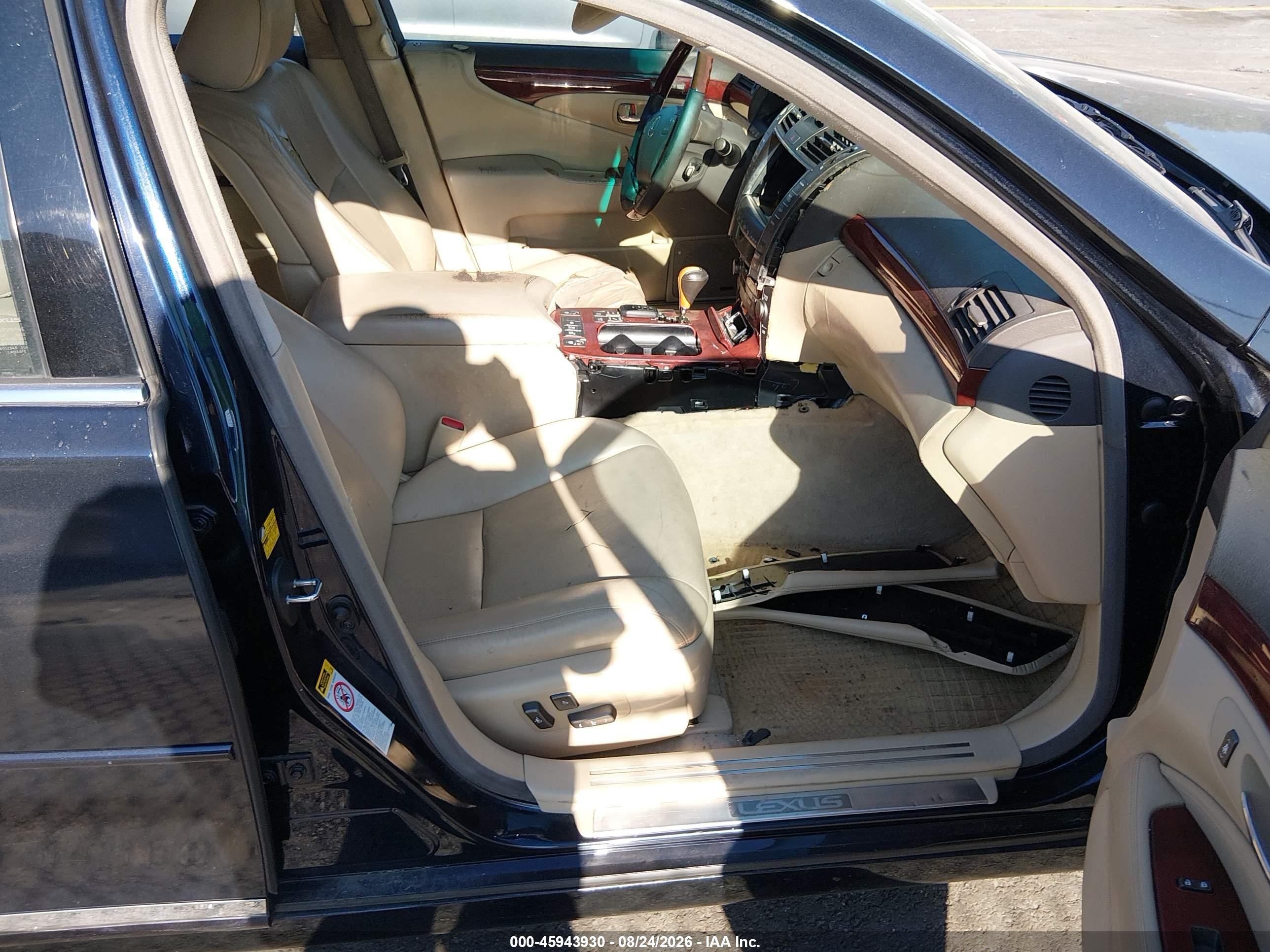 2008 Lexus Ls 460 L Blue vin: JTHGL46F385027957