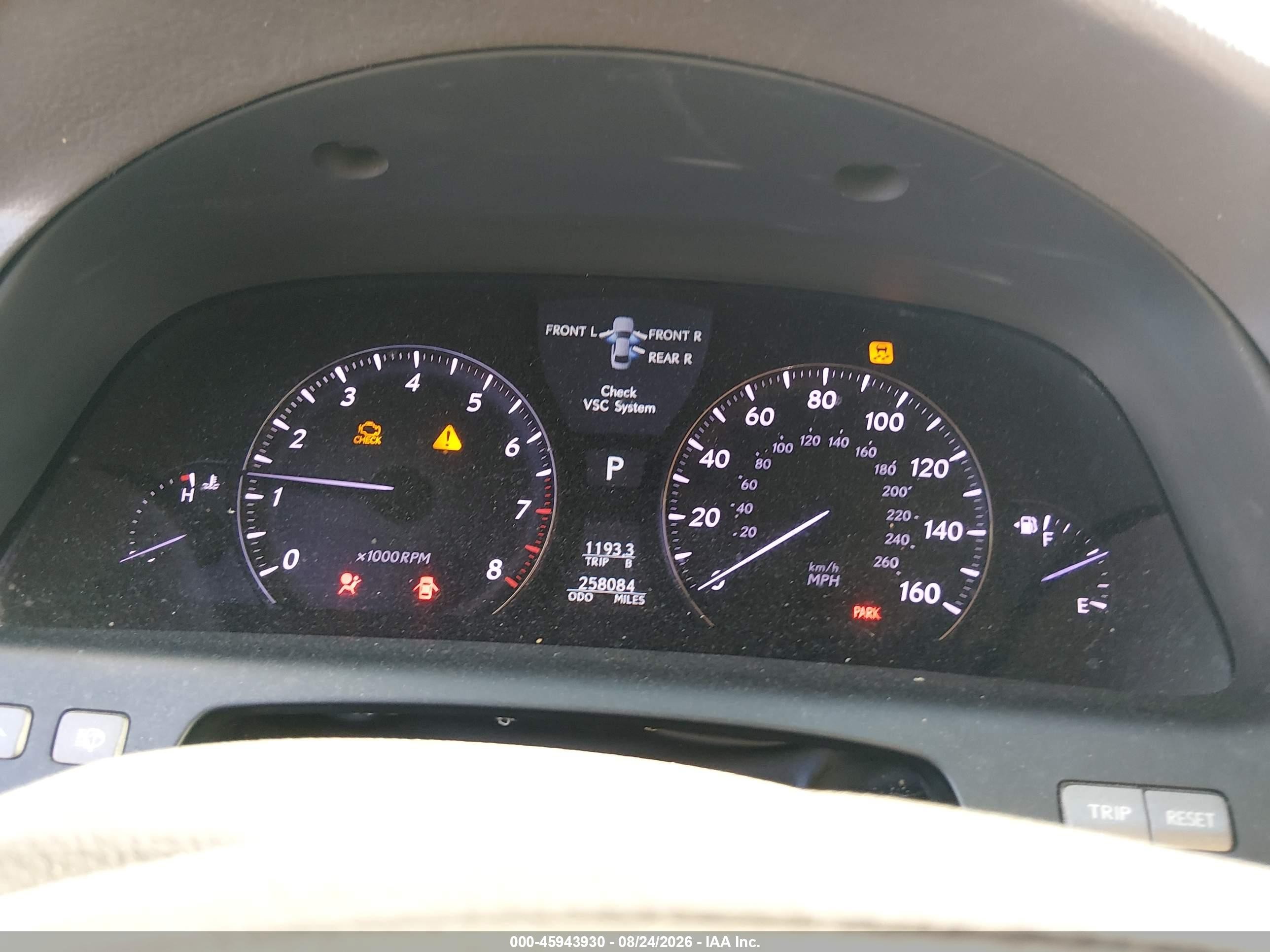 2008 Lexus Ls 460 L Blue vin: JTHGL46F385027957
