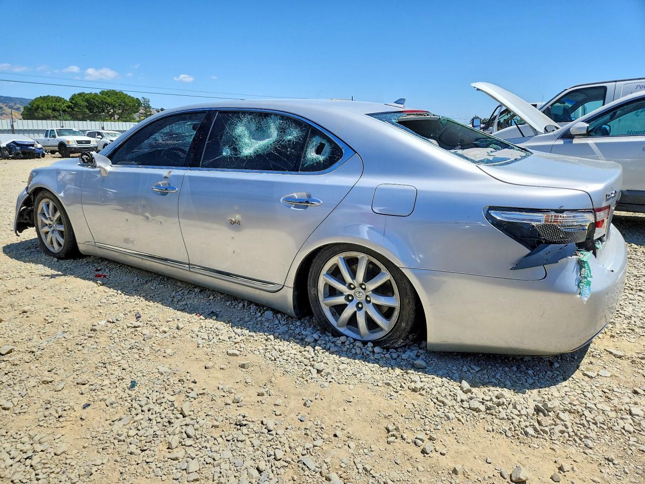2008 Lexus Ls 460l Silver vin: JTHGL46F385032379