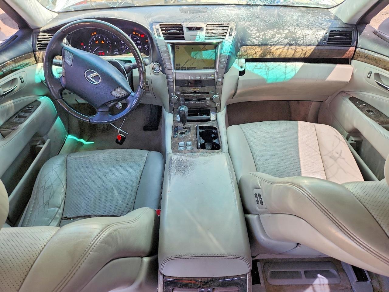 2008 Lexus Ls 460l Silver vin: JTHGL46F385032379