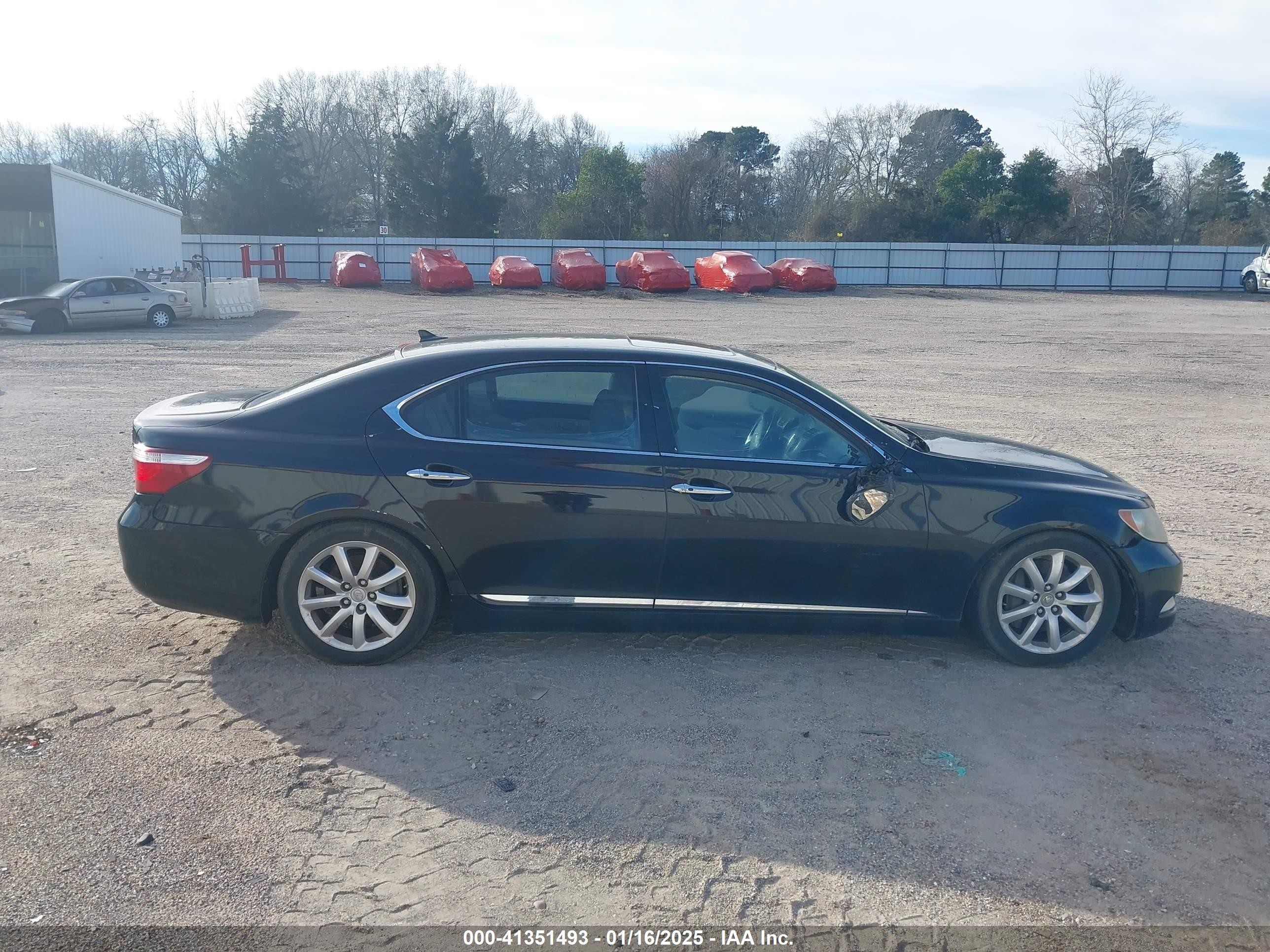 2007 Lexus Ls 460 L Black vin: JTHGL46F475004203