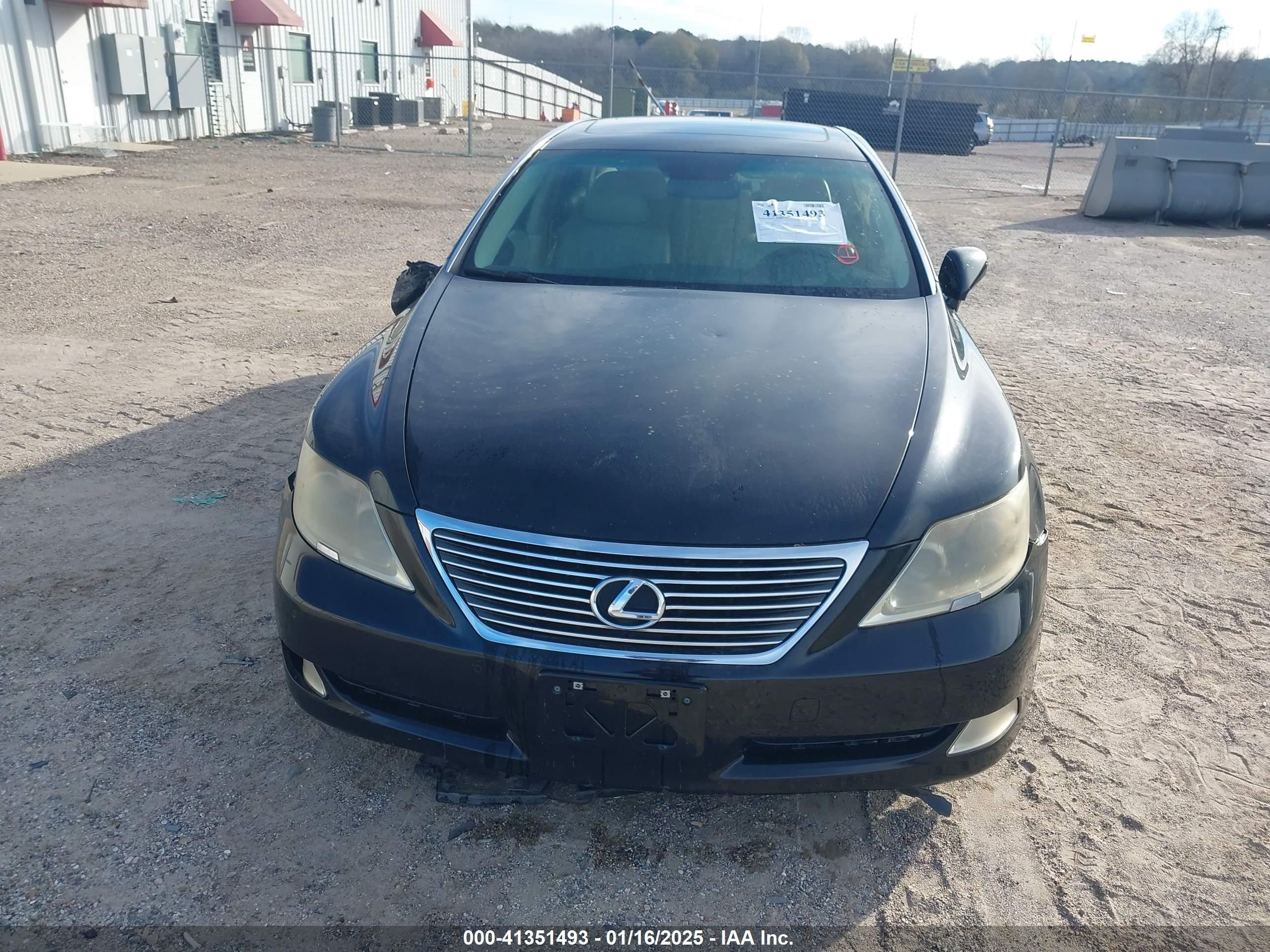 2007 Lexus Ls 460 L Black vin: JTHGL46F475004203