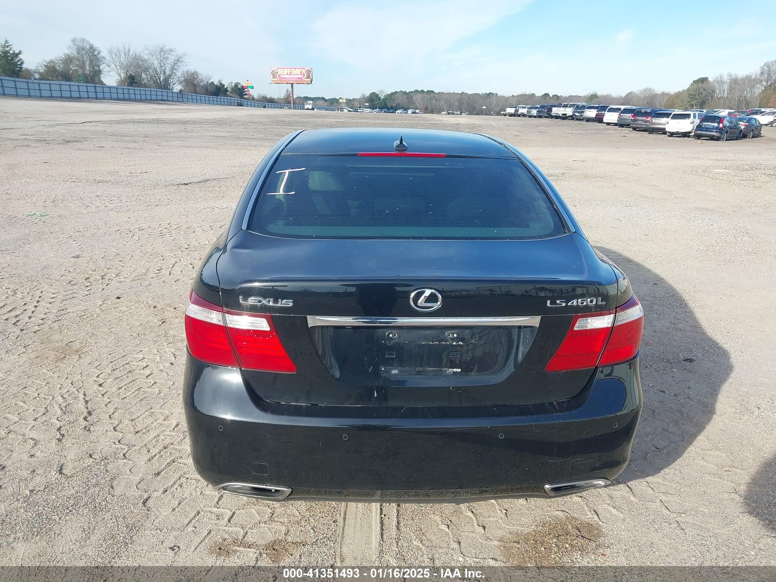 2007 Lexus Ls 460 L Black vin: JTHGL46F475004203