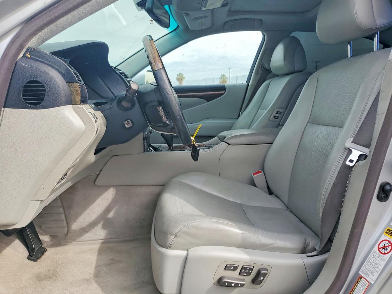 2007 Lexus Ls 460l Silver vin: JTHGL46F475004556