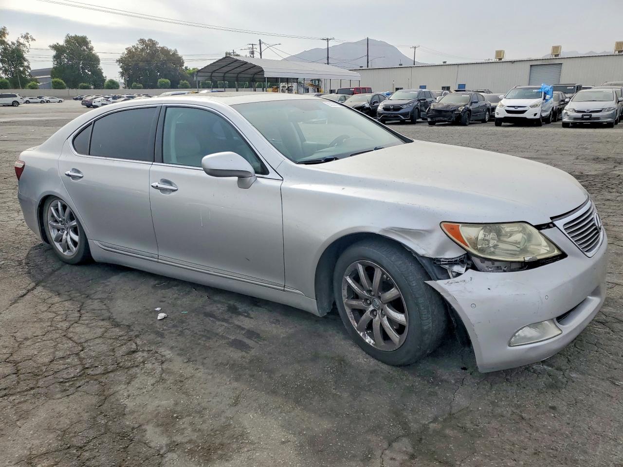 2007 Lexus Ls 460l Silver vin: JTHGL46F475004556