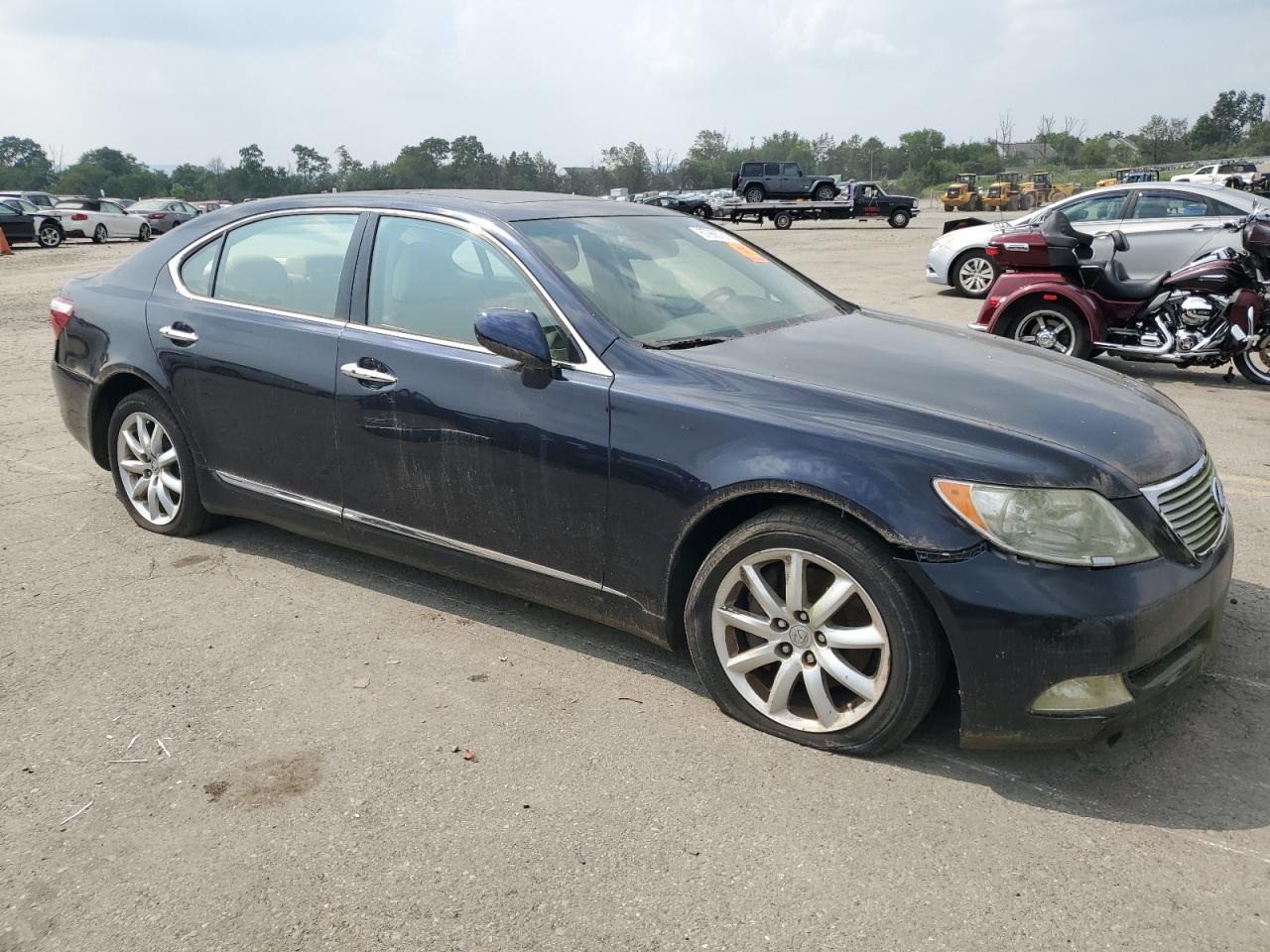 2008 Lexus Ls 460l Black vin: JTHGL46F485024937