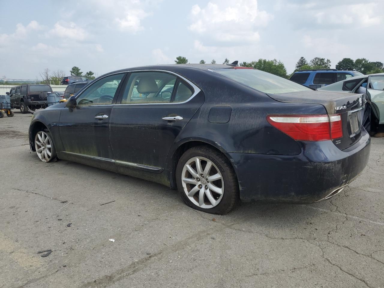2008 Lexus Ls 460l Black vin: JTHGL46F485024937