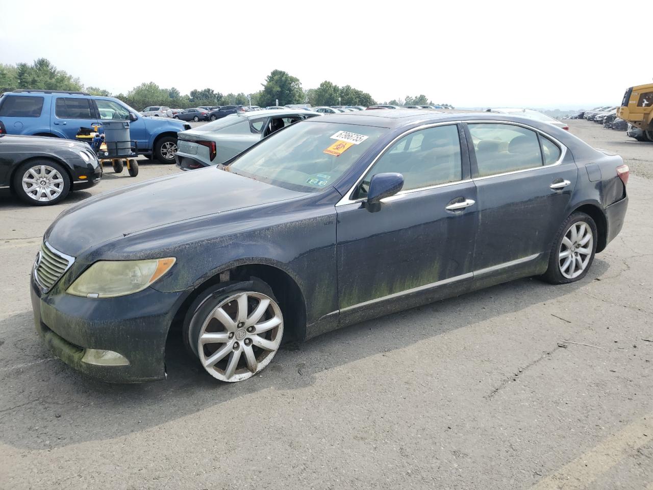 2008 Lexus Ls 460l Black vin: JTHGL46F485024937