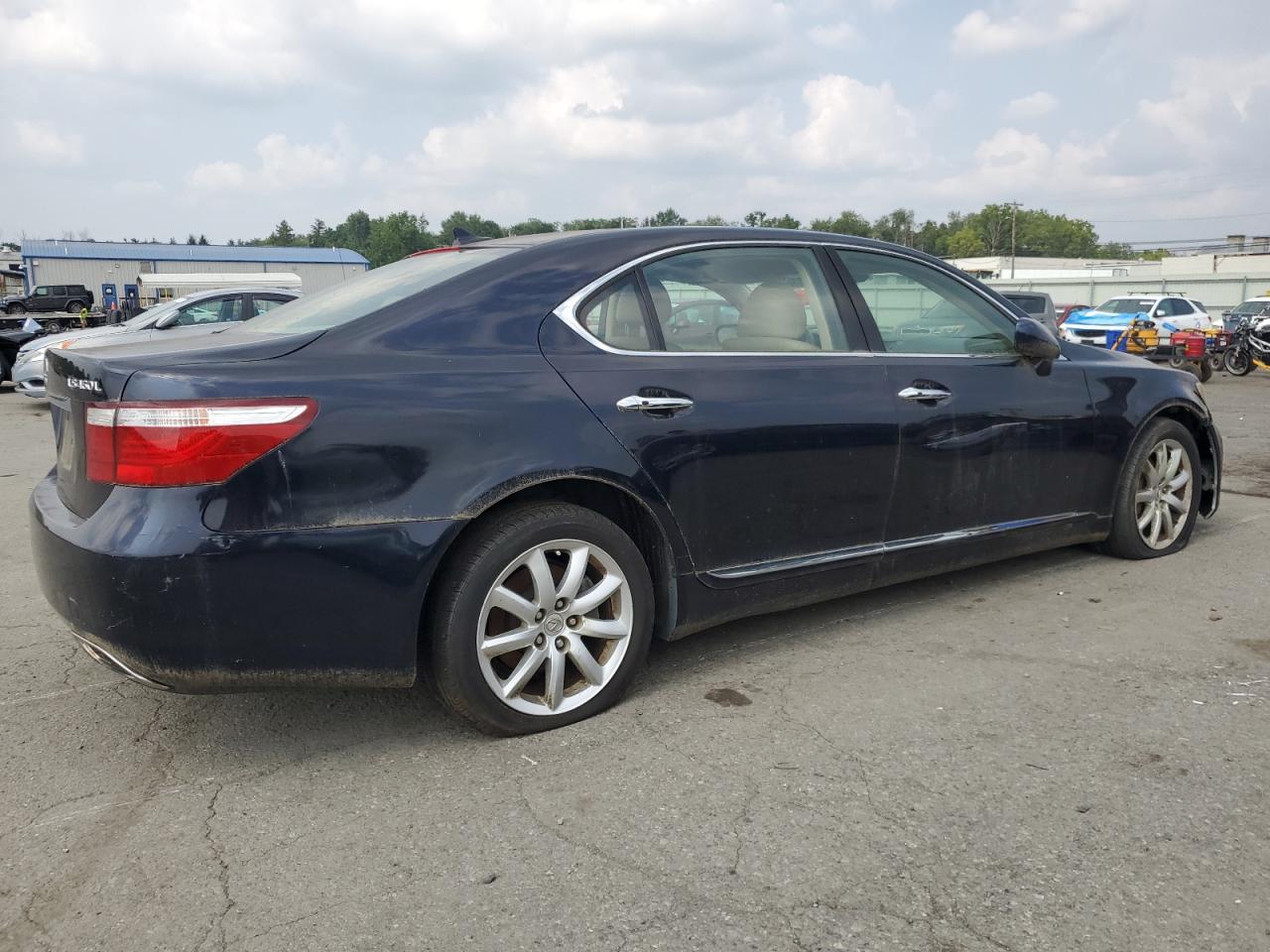 2008 Lexus Ls 460l Black vin: JTHGL46F485024937