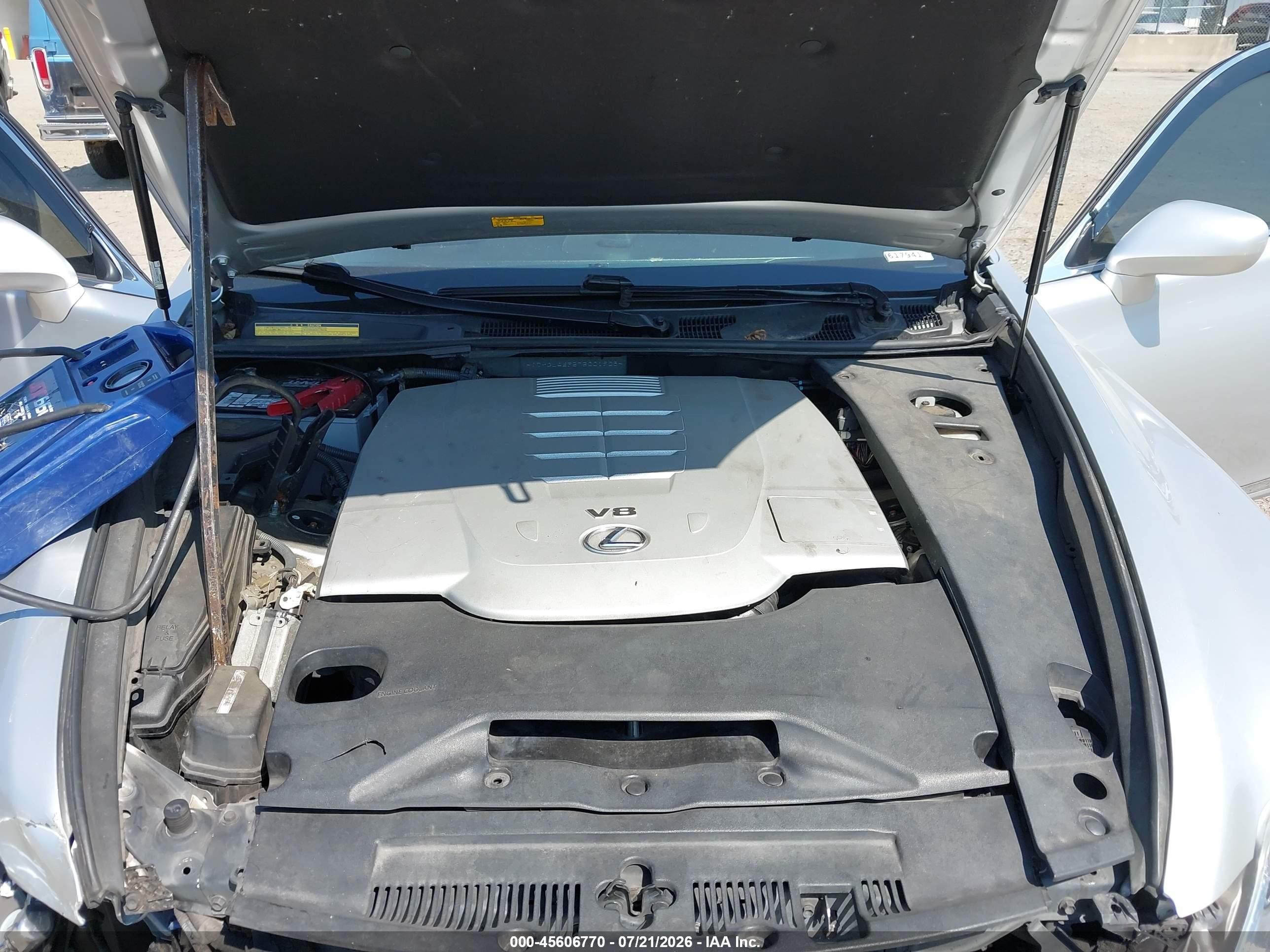 2007 Lexus Ls 460 L Серебряный vin: JTHGL46F575001908