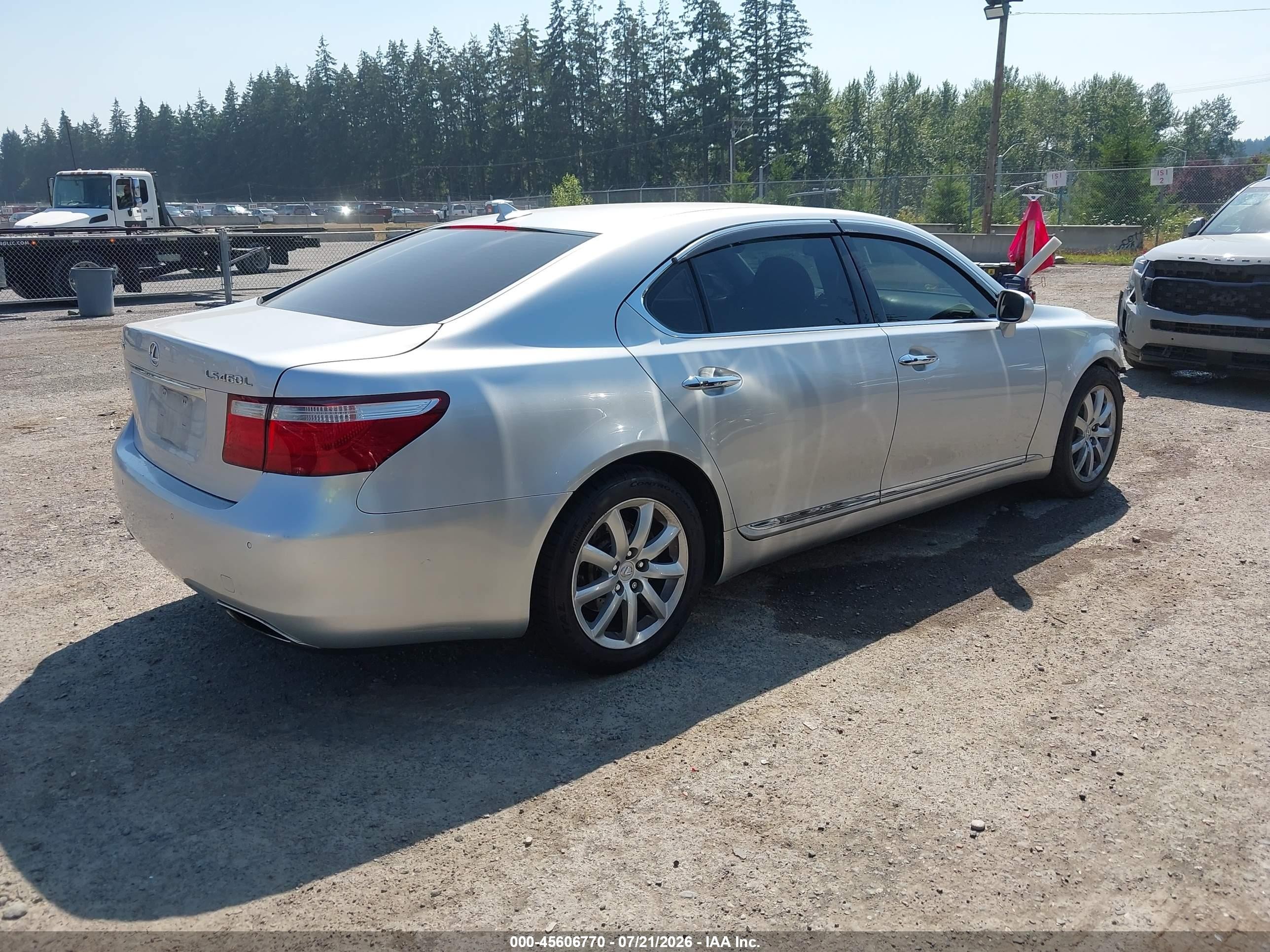 2007 Lexus Ls 460 L Серебряный vin: JTHGL46F575001908