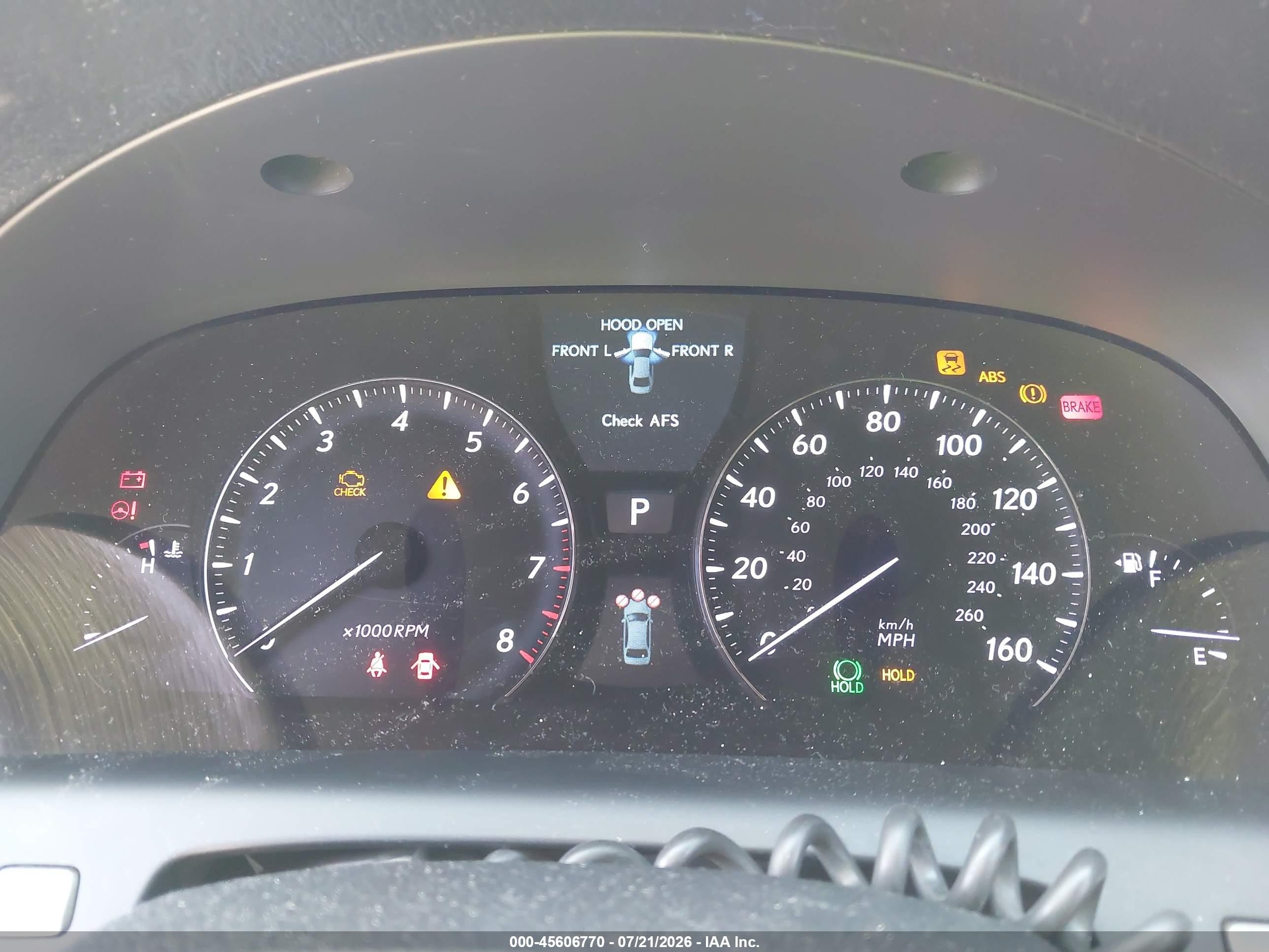 2007 Lexus Ls 460 L Серебряный vin: JTHGL46F575001908
