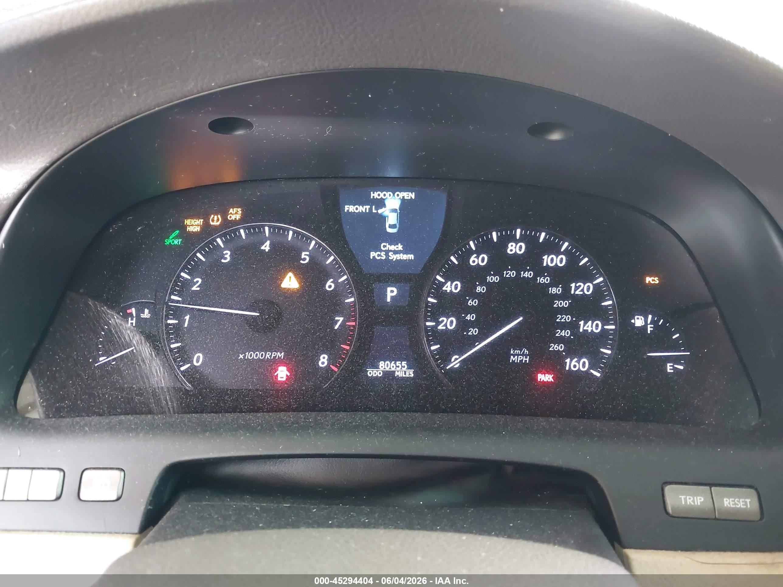 2007 Lexus Ls 460 L Black vin: JTHGL46F575008065