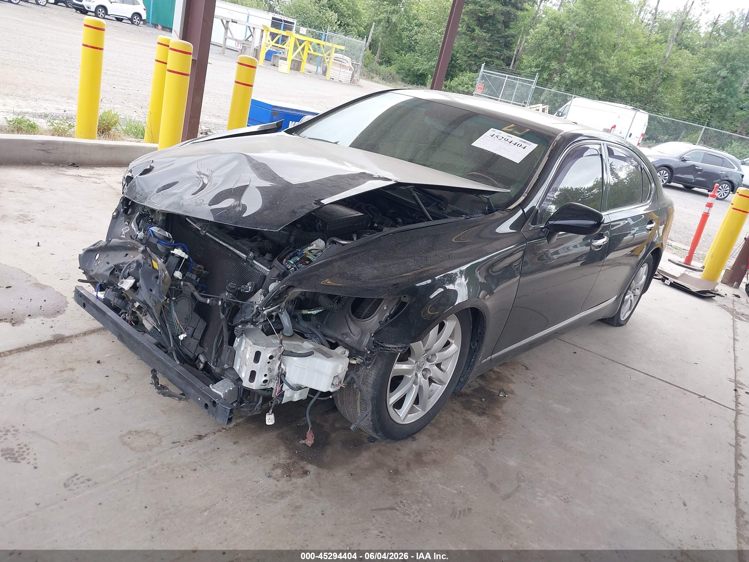 2007 Lexus Ls 460 L Black vin: JTHGL46F575008065