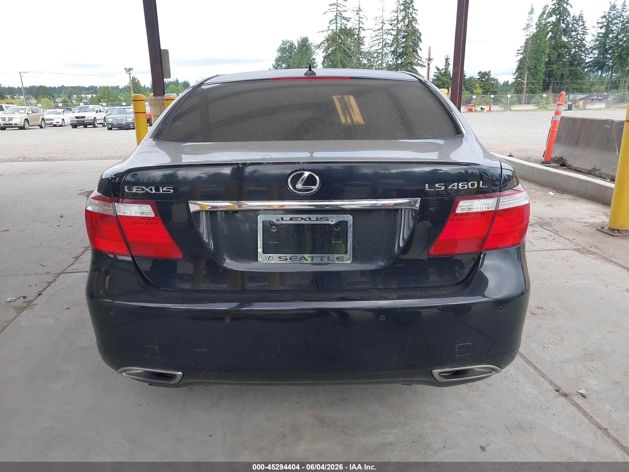2007 Lexus Ls 460 L Black vin: JTHGL46F575008065