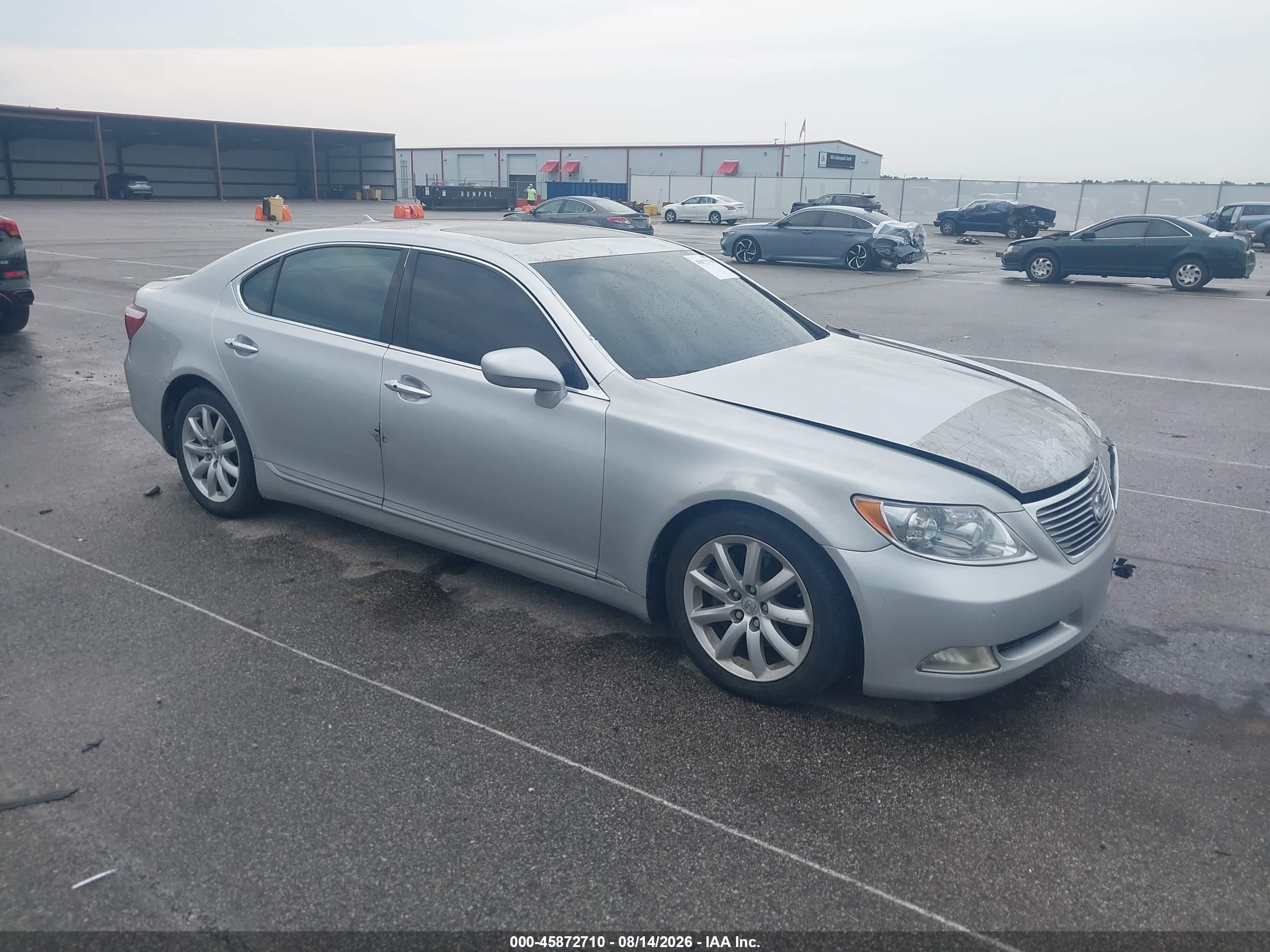 2007 Lexus Ls 460 L Silver vin: JTHGL46F575018594
