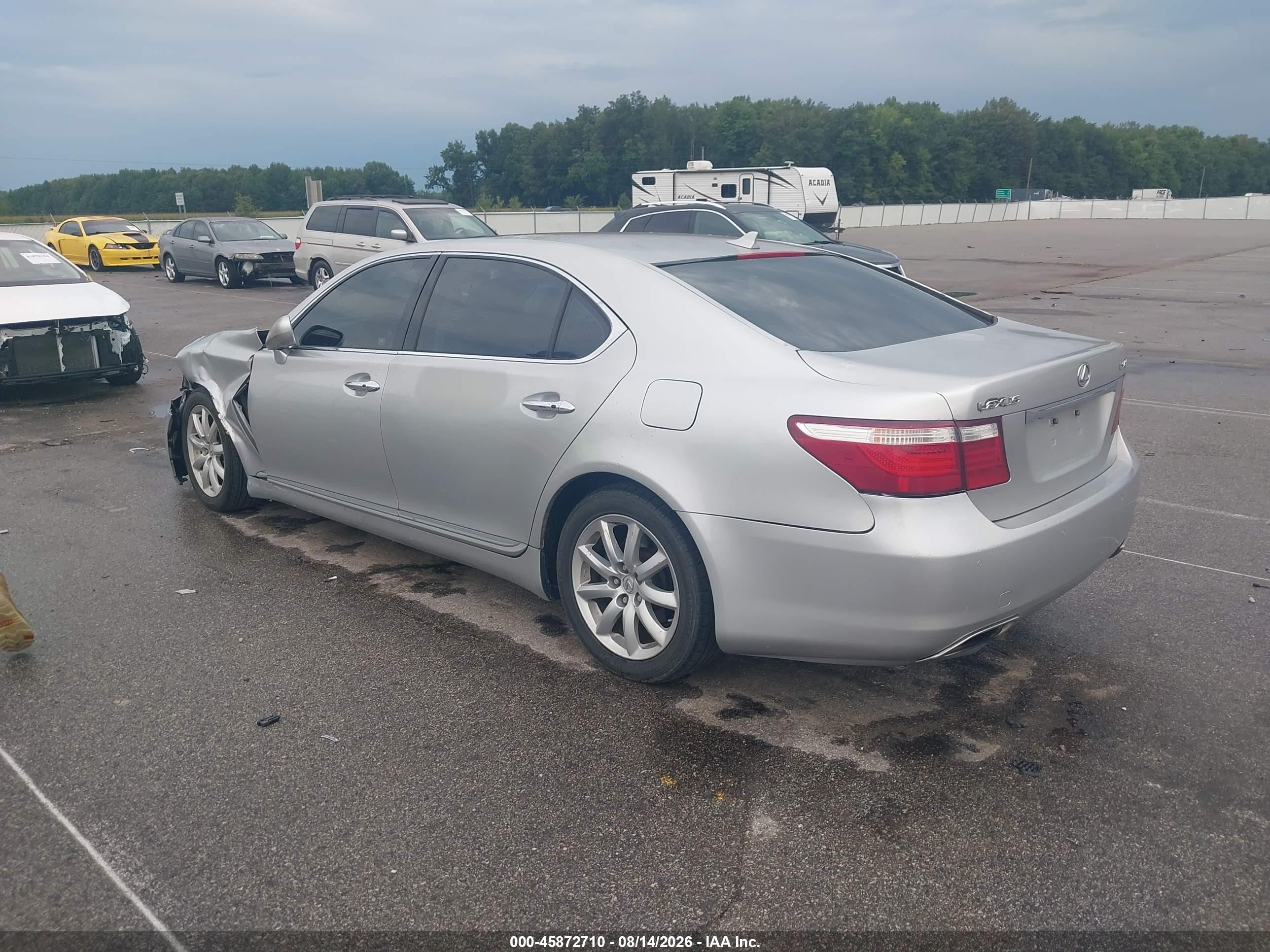 2007 Lexus Ls 460 L Silver vin: JTHGL46F575018594