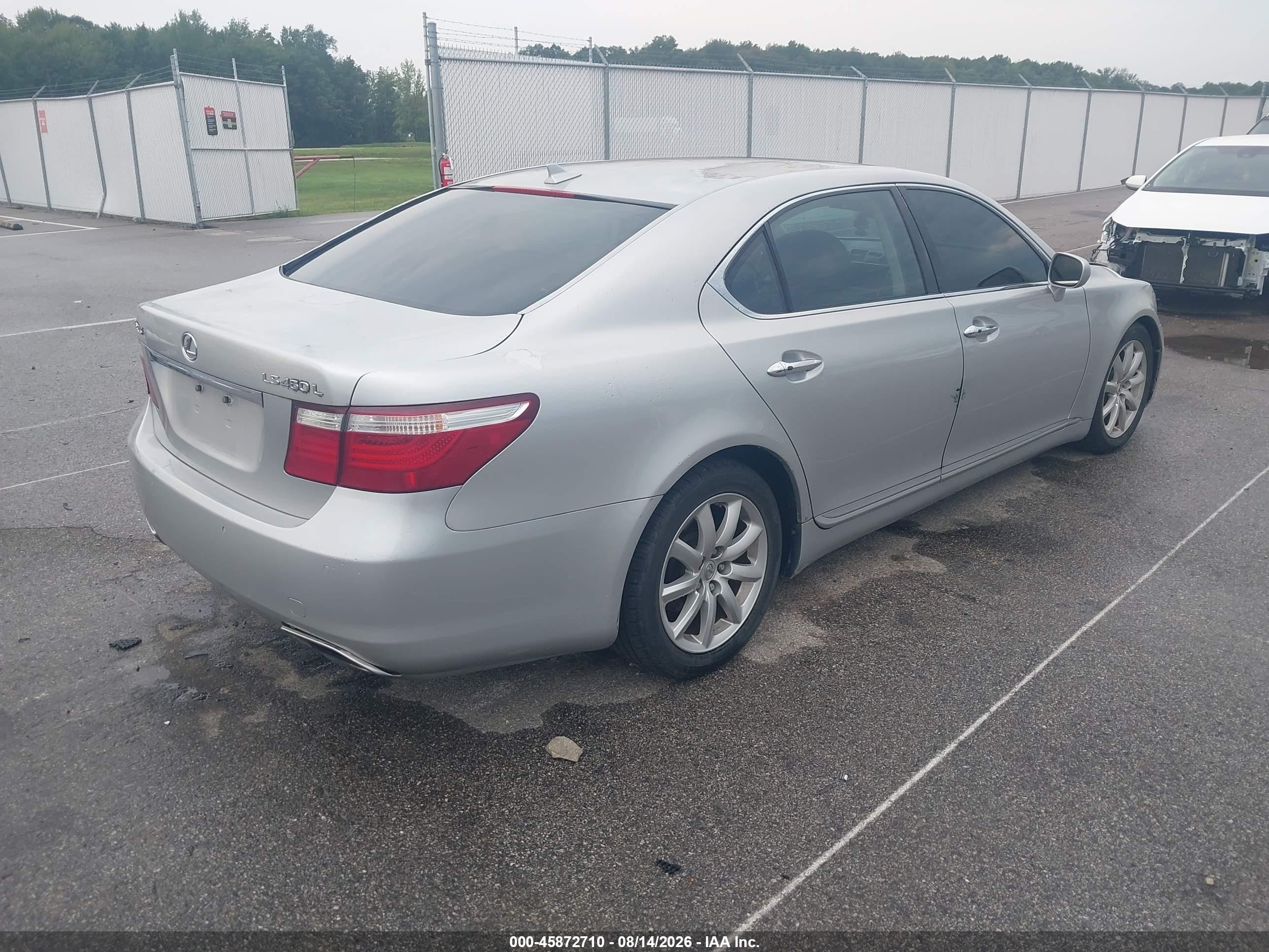 2007 Lexus Ls 460 L Silver vin: JTHGL46F575018594