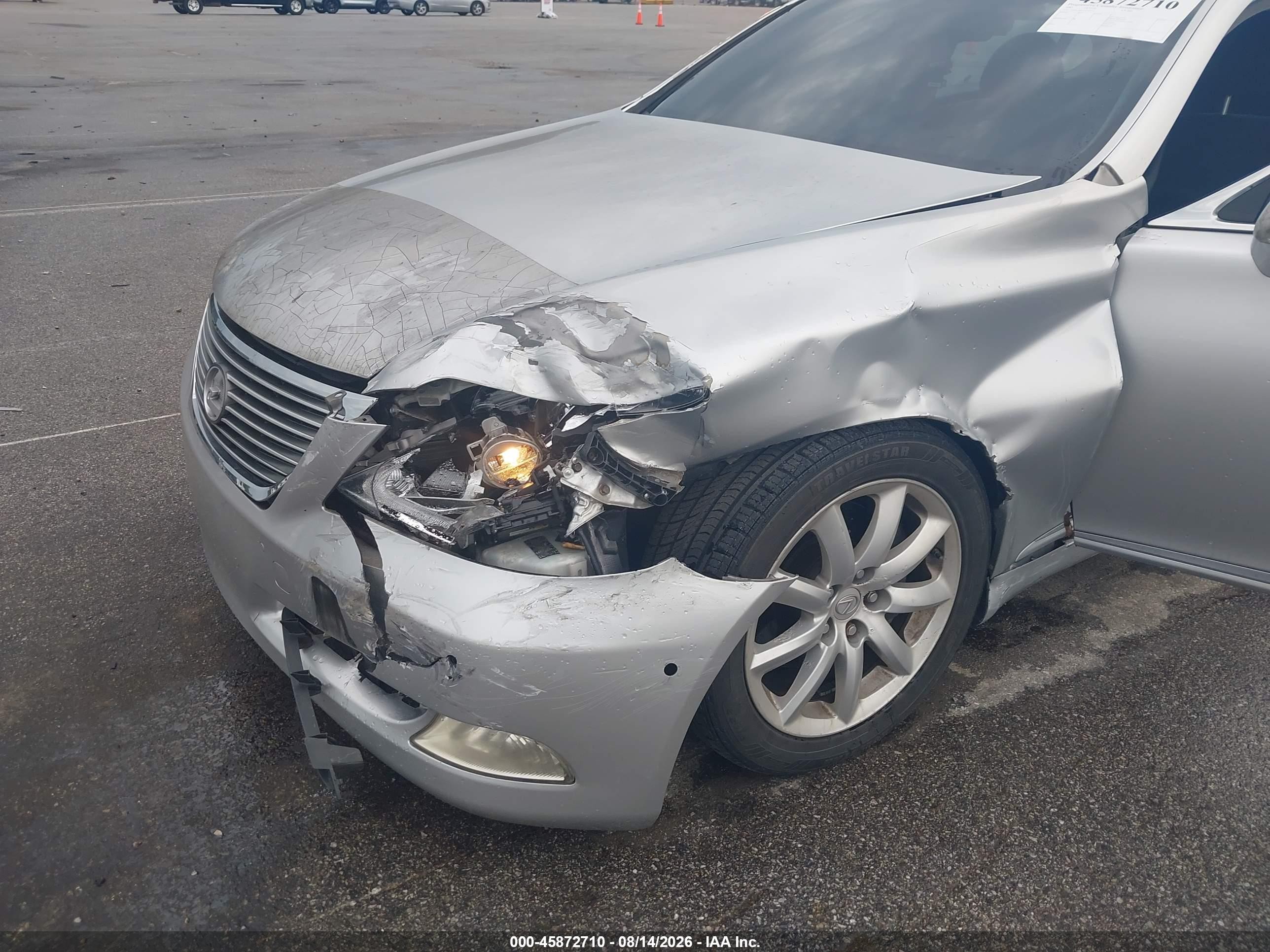 2007 Lexus Ls 460 L Silver vin: JTHGL46F575018594