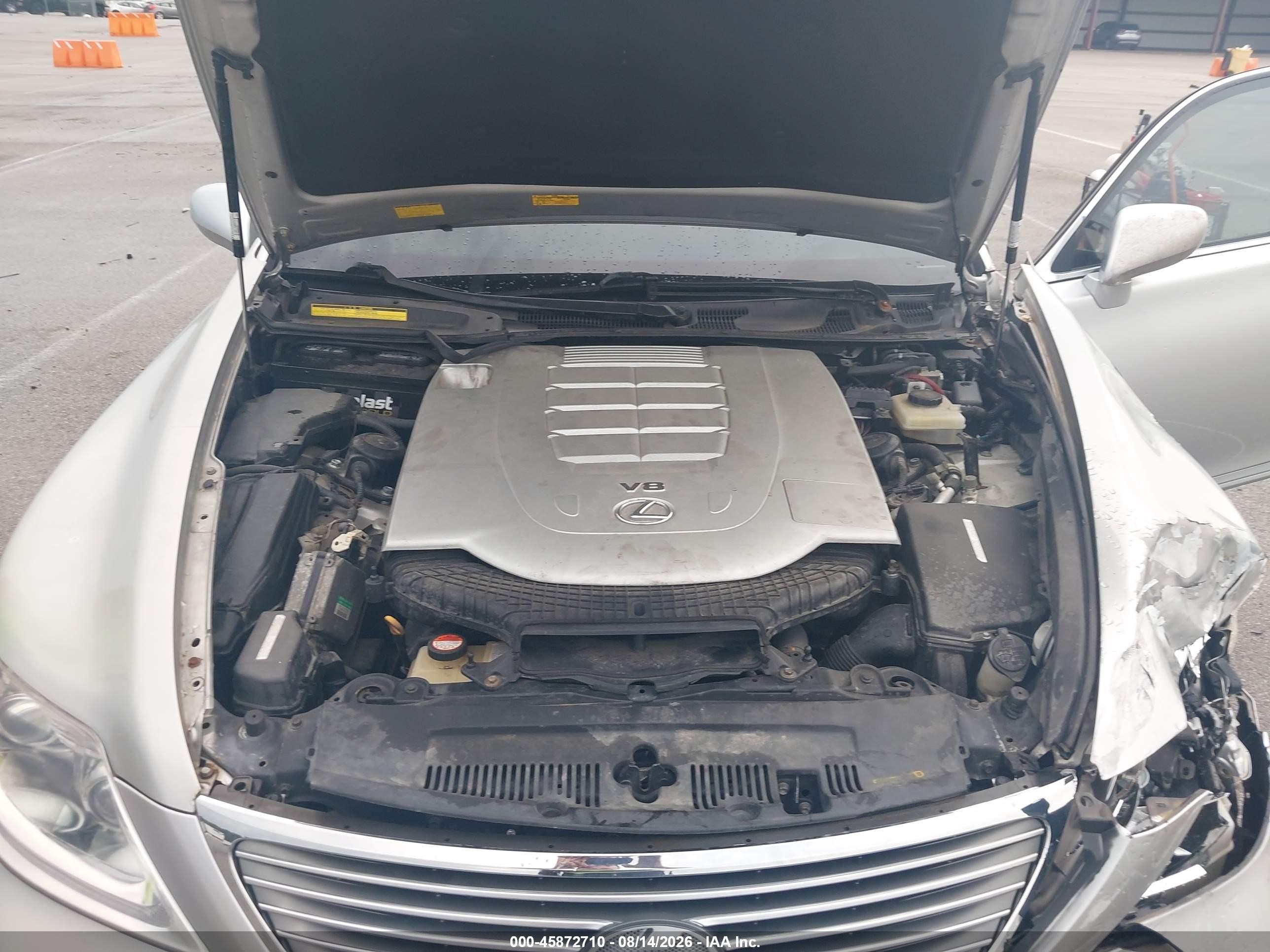 2007 Lexus Ls 460 L Silver vin: JTHGL46F575018594