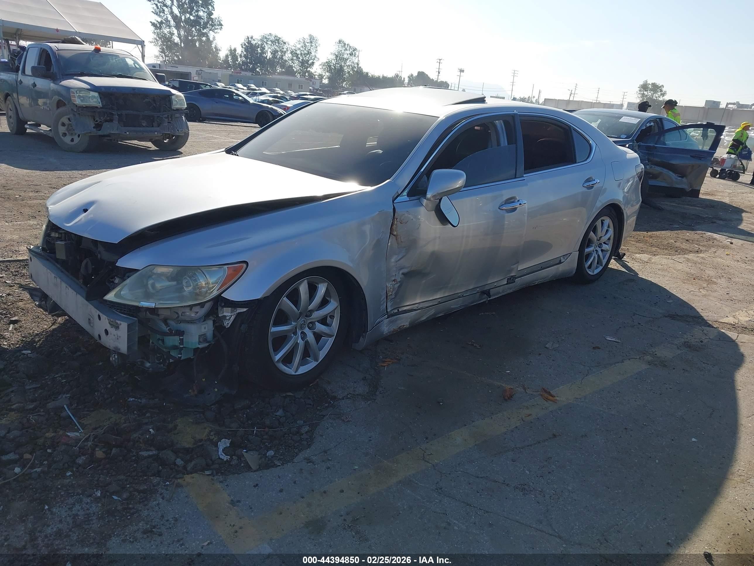 2008 Lexus Ls 460 L Silver vin: JTHGL46F585032190