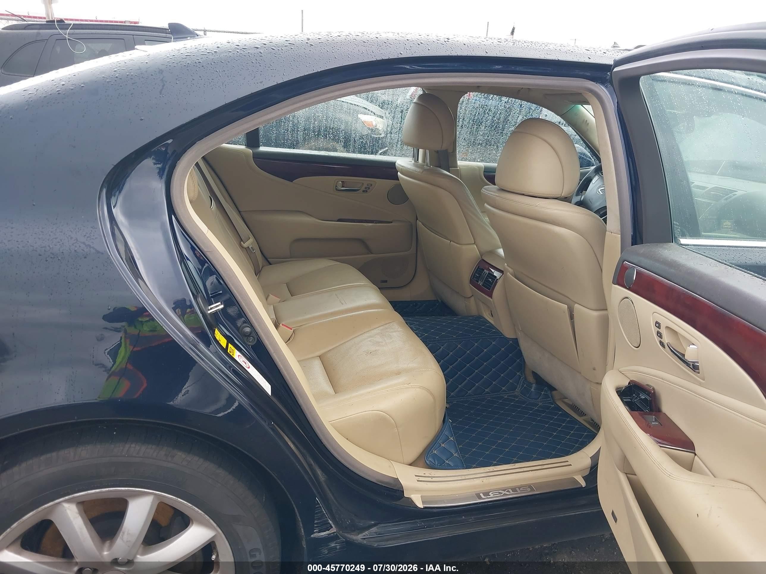 2007 Lexus Ls 460 L Dark Blue vin: JTHGL46F675003876