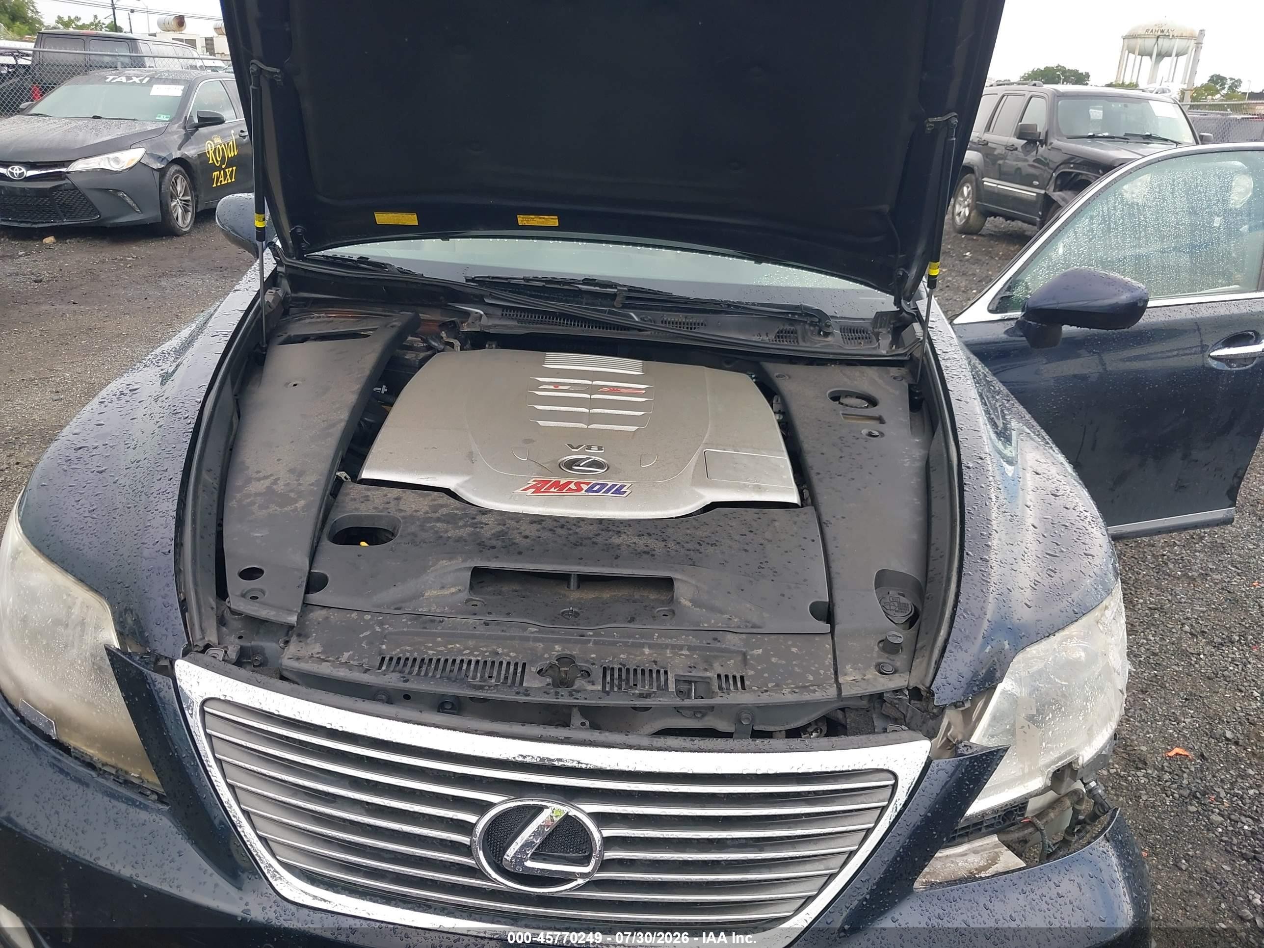 2007 Lexus Ls 460 L Dark Blue vin: JTHGL46F675003876