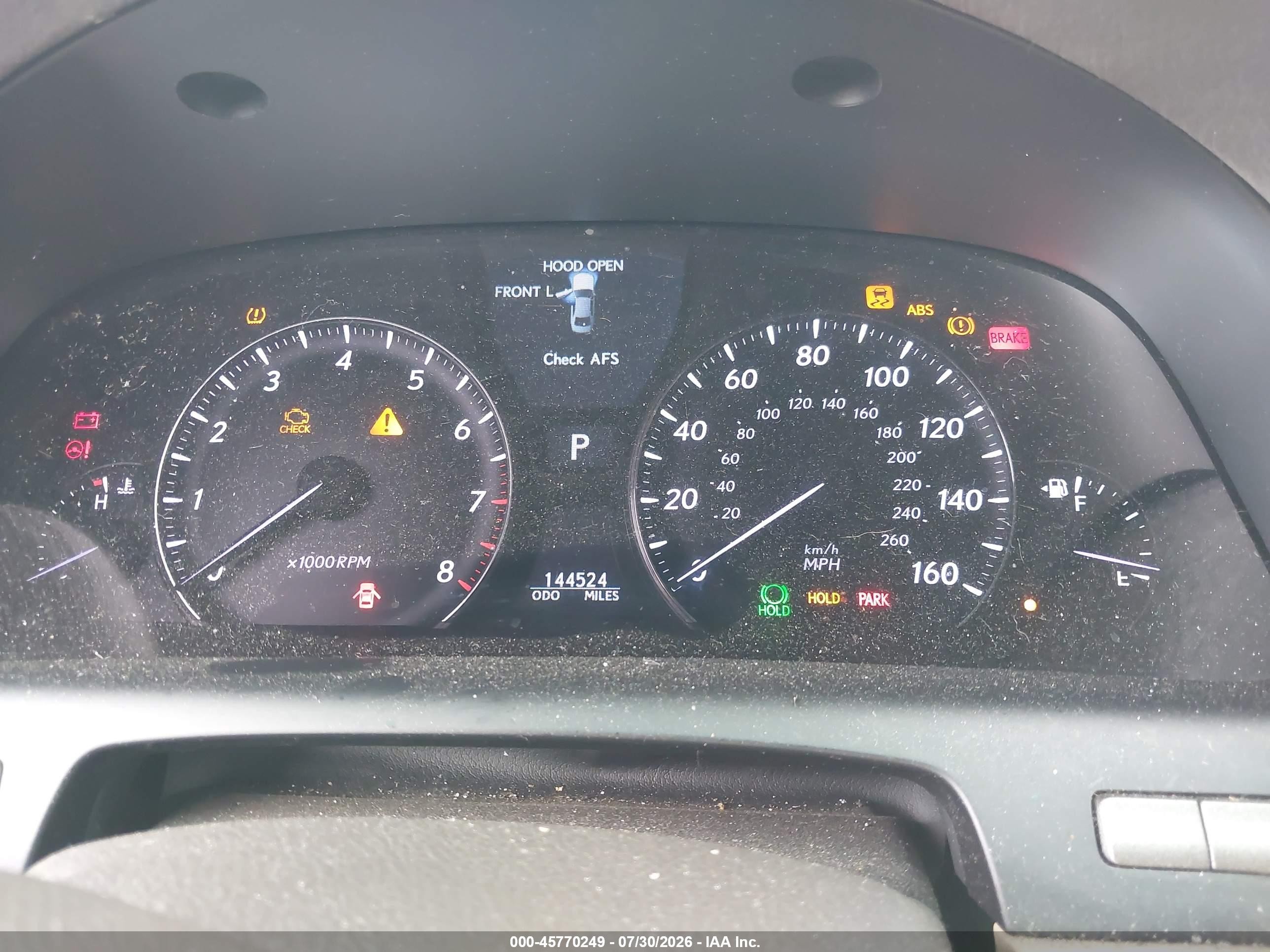 2007 Lexus Ls 460 L Dark Blue vin: JTHGL46F675003876