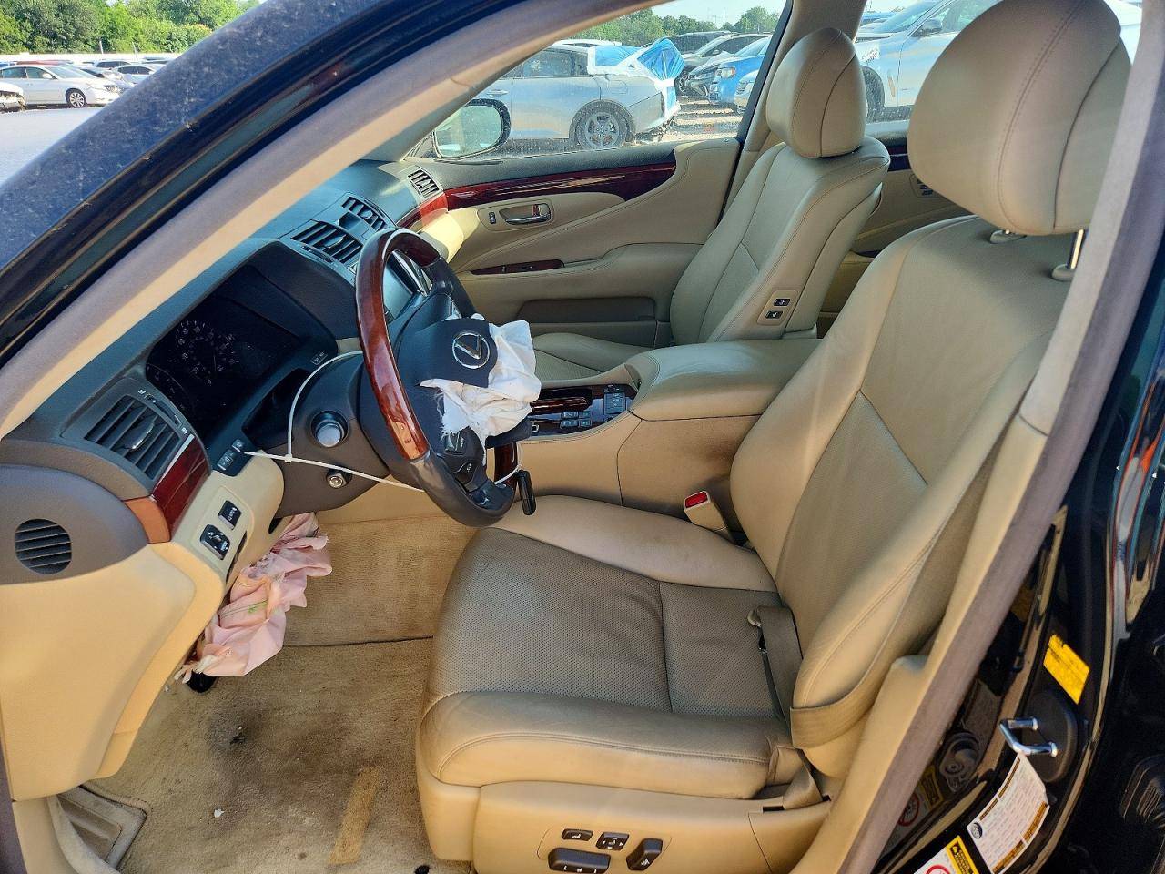 2007 Lexus Ls 460l Black vin: JTHGL46F675006163