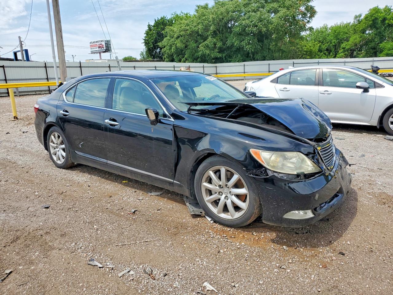 2007 Lexus Ls 460l Black vin: JTHGL46F675006163