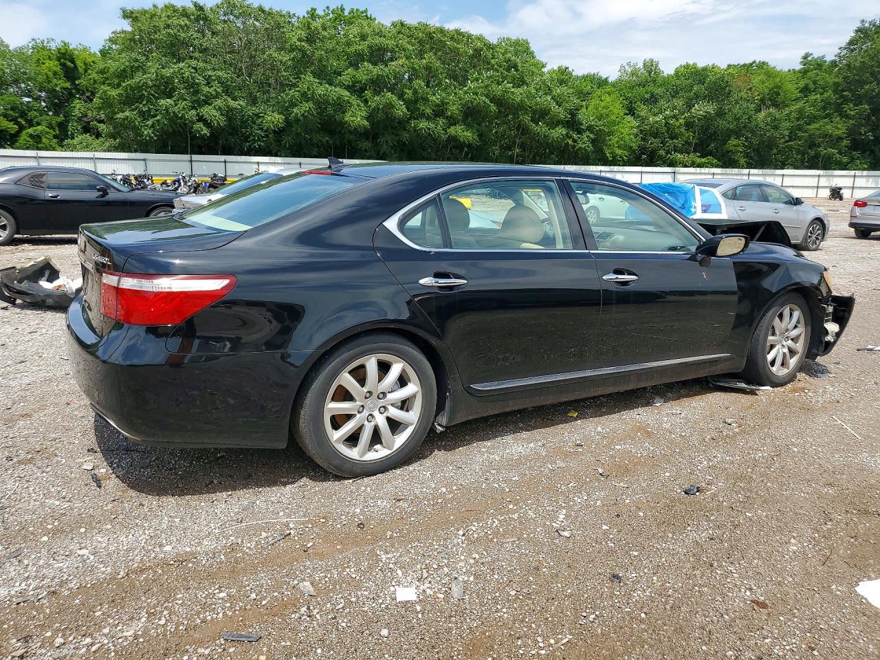 2007 Lexus Ls 460l Black vin: JTHGL46F675006163