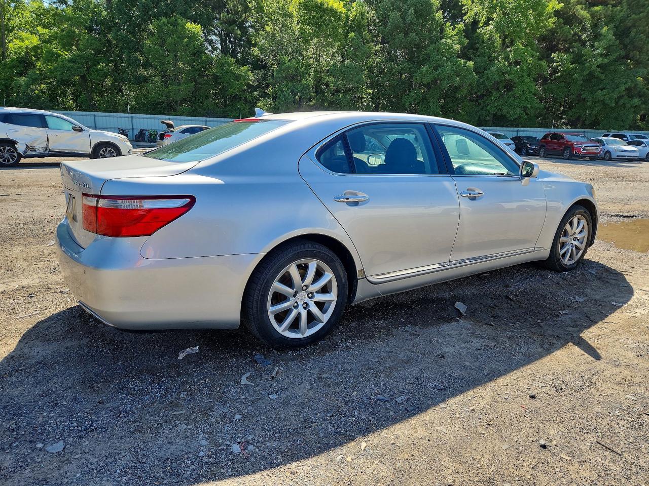 2007 Lexus Ls 460l Silver vin: JTHGL46F675012450
