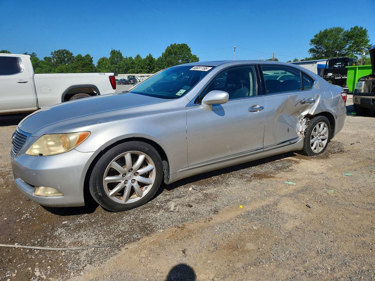 2007 Lexus Ls 460l Silver vin: JTHGL46F675012450