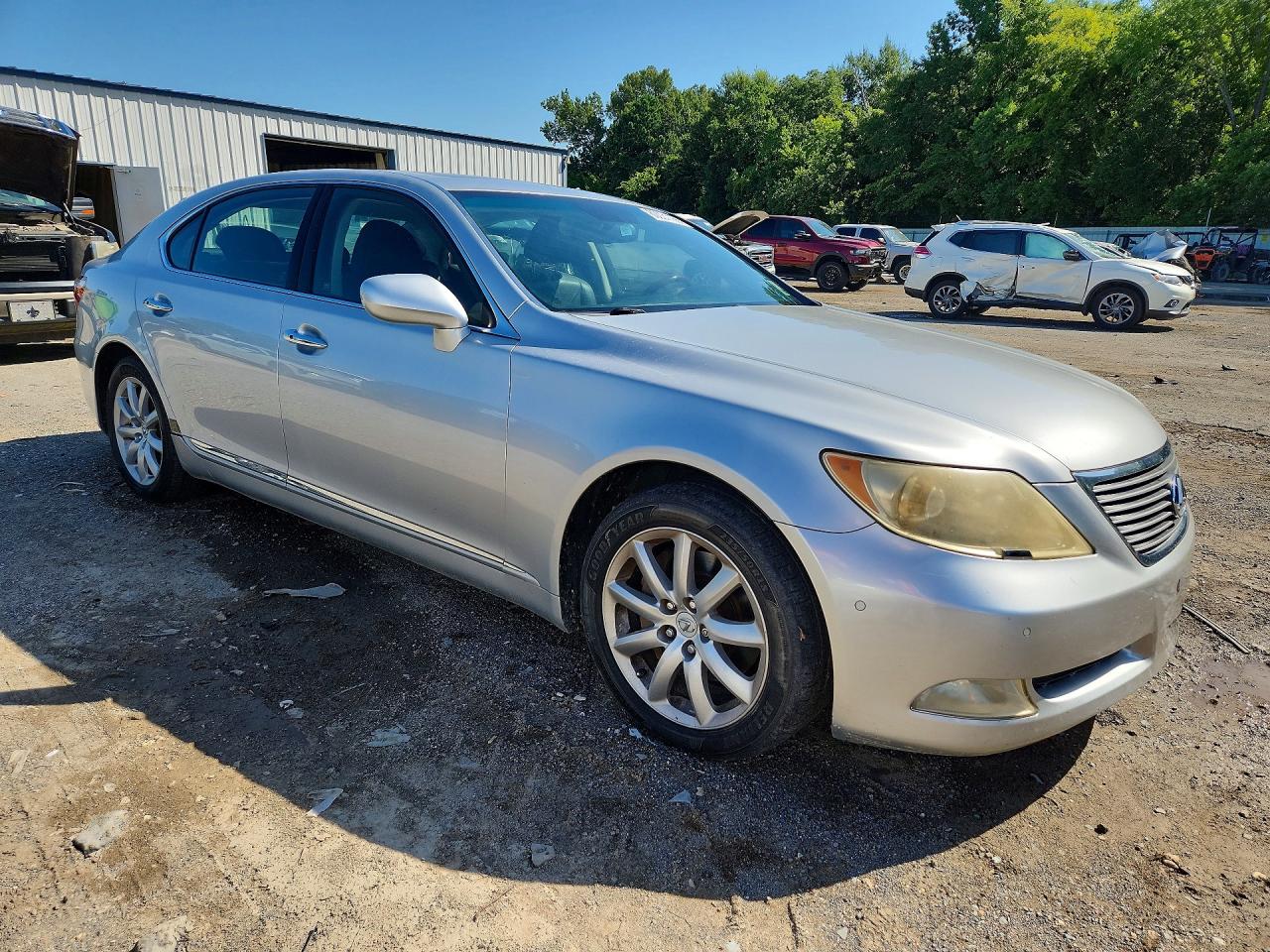 2007 Lexus Ls 460l Silver vin: JTHGL46F675012450