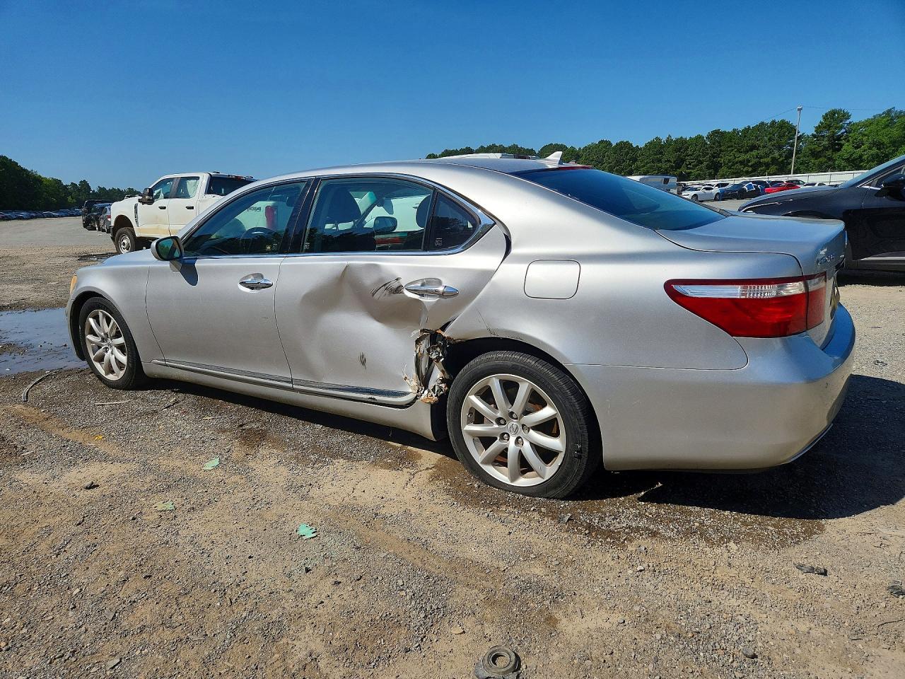 2007 Lexus Ls 460l Silver vin: JTHGL46F675012450