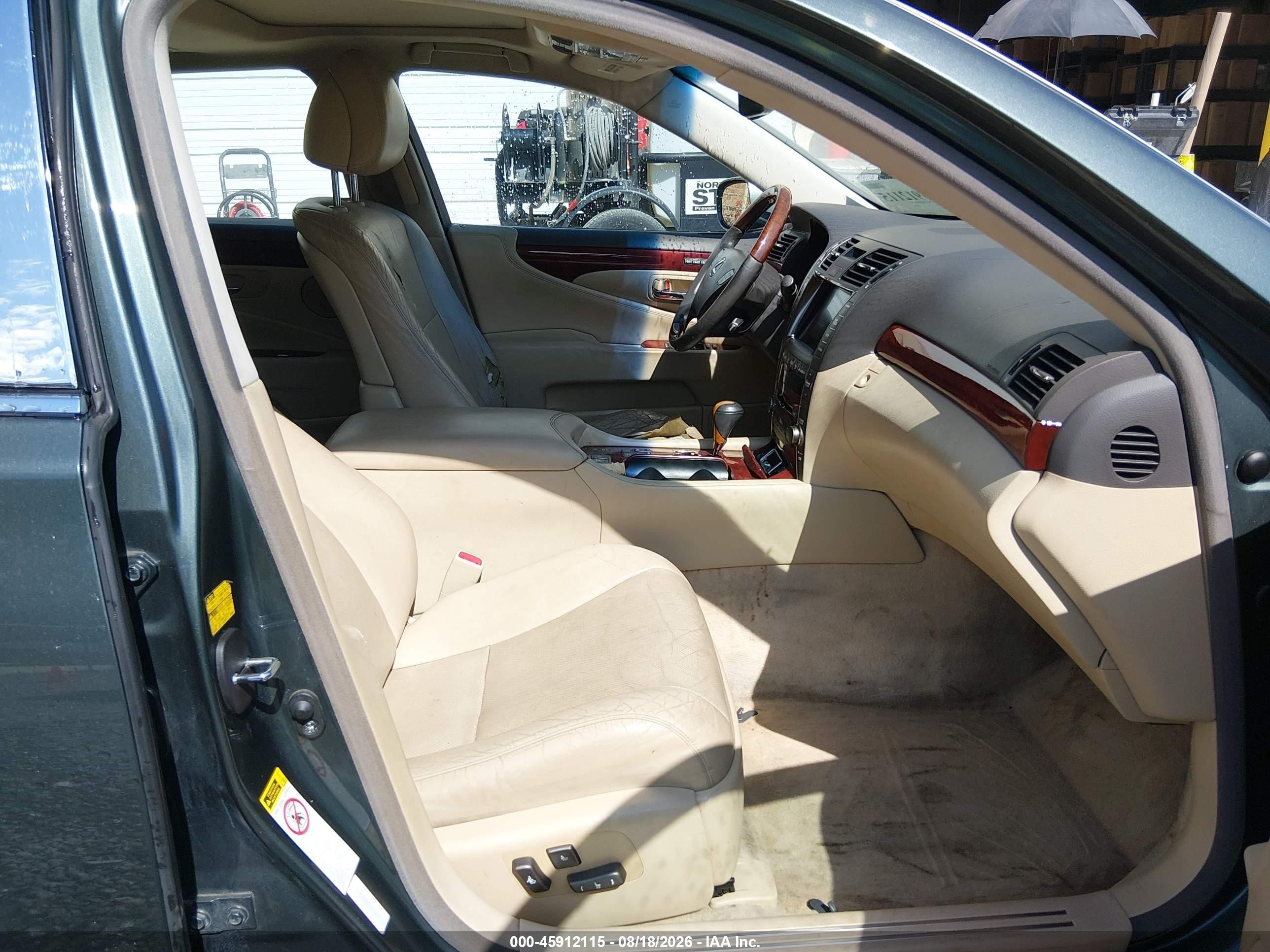 2007 Lexus Ls 460 L Gray vin: JTHGL46F675017857