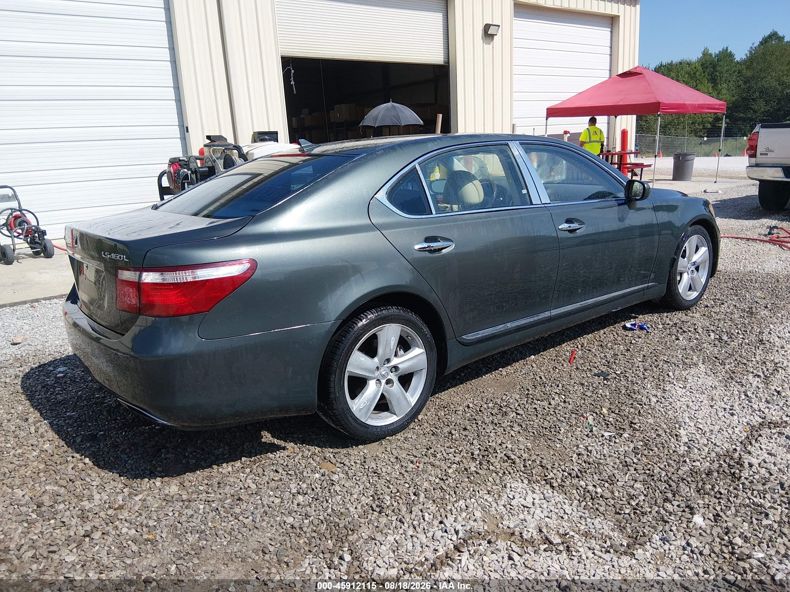 2007 Lexus Ls 460 L Gray vin: JTHGL46F675017857