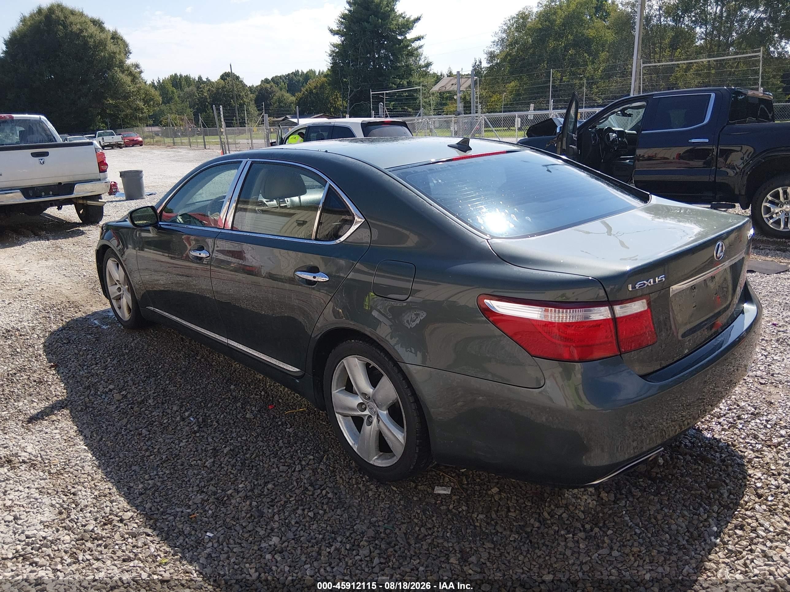 2007 Lexus Ls 460 L Gray vin: JTHGL46F675017857