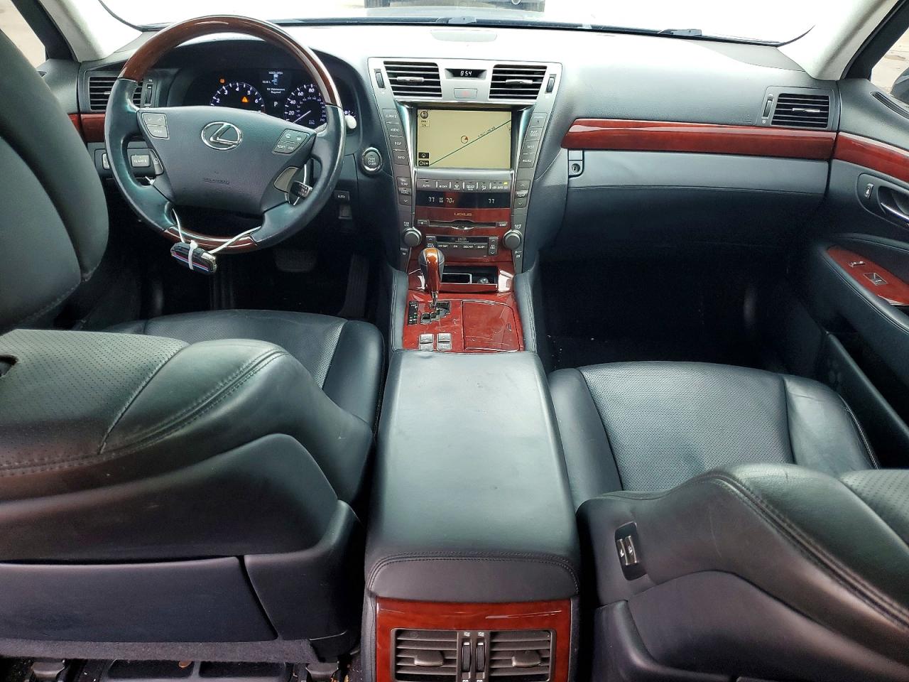 2008 Lexus Ls 460l Black vin: JTHGL46F685028648