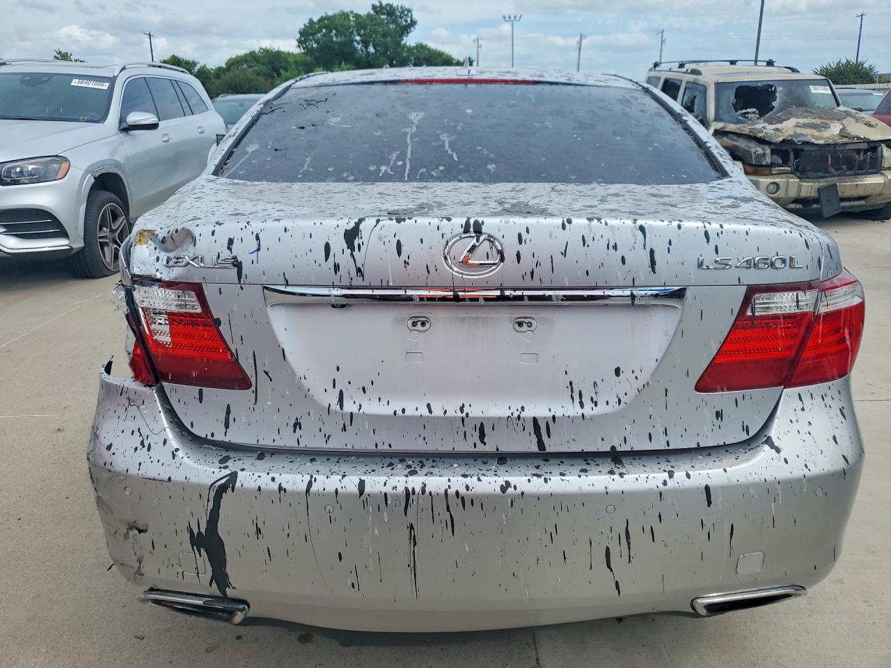 2008 Lexus Ls 460l Silver vin: JTHGL46F685033297