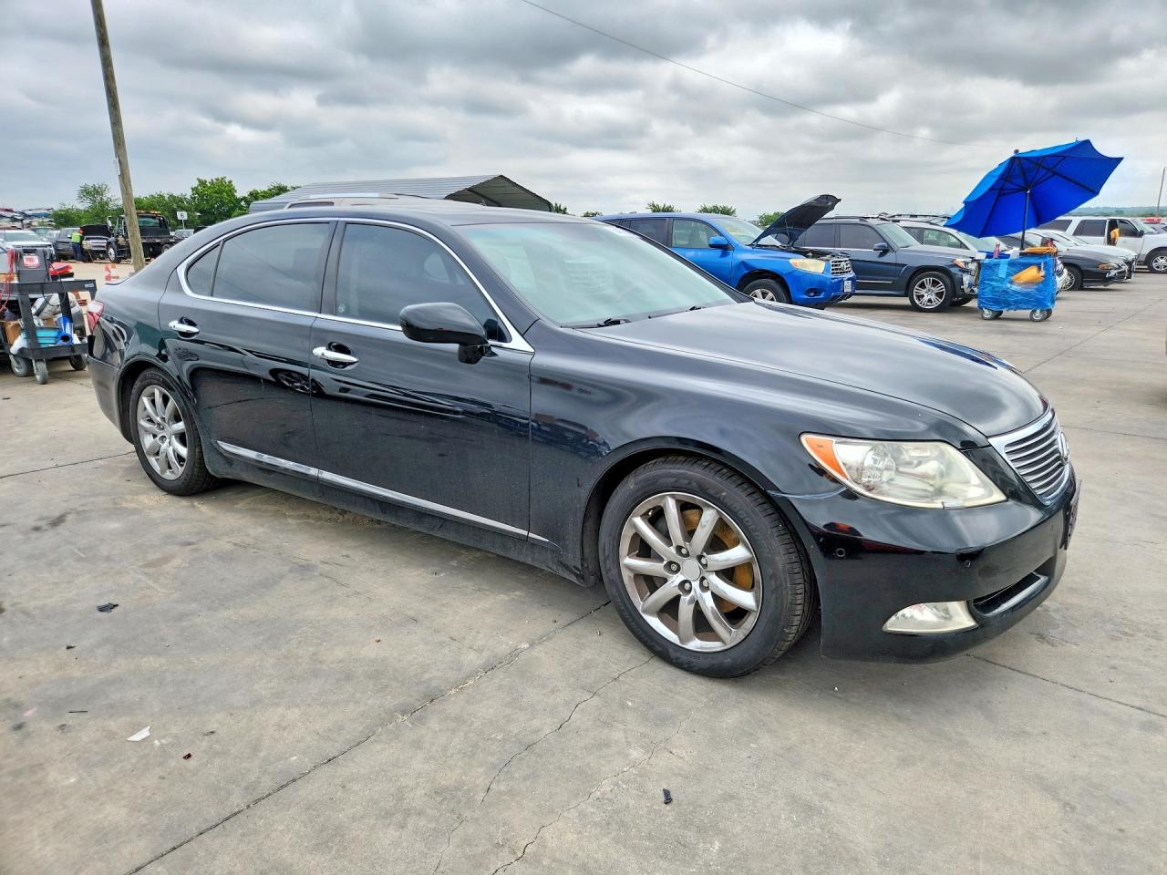 2007 Lexus Ls 460 L Black vin: JTHGL46F775002767