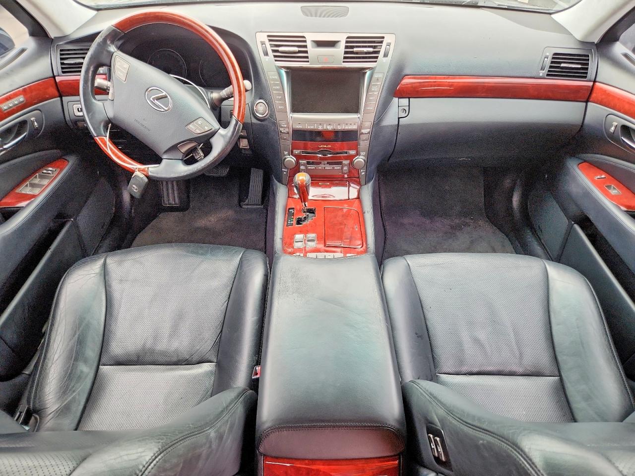 2007 Lexus Ls 460 L Black vin: JTHGL46F775002767