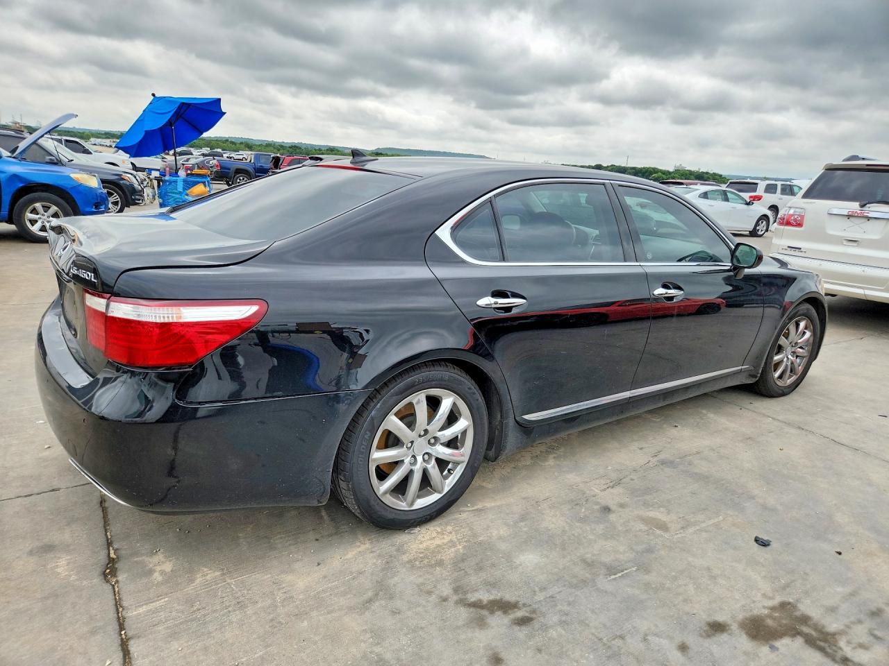 2007 Lexus Ls 460 L Black vin: JTHGL46F775002767