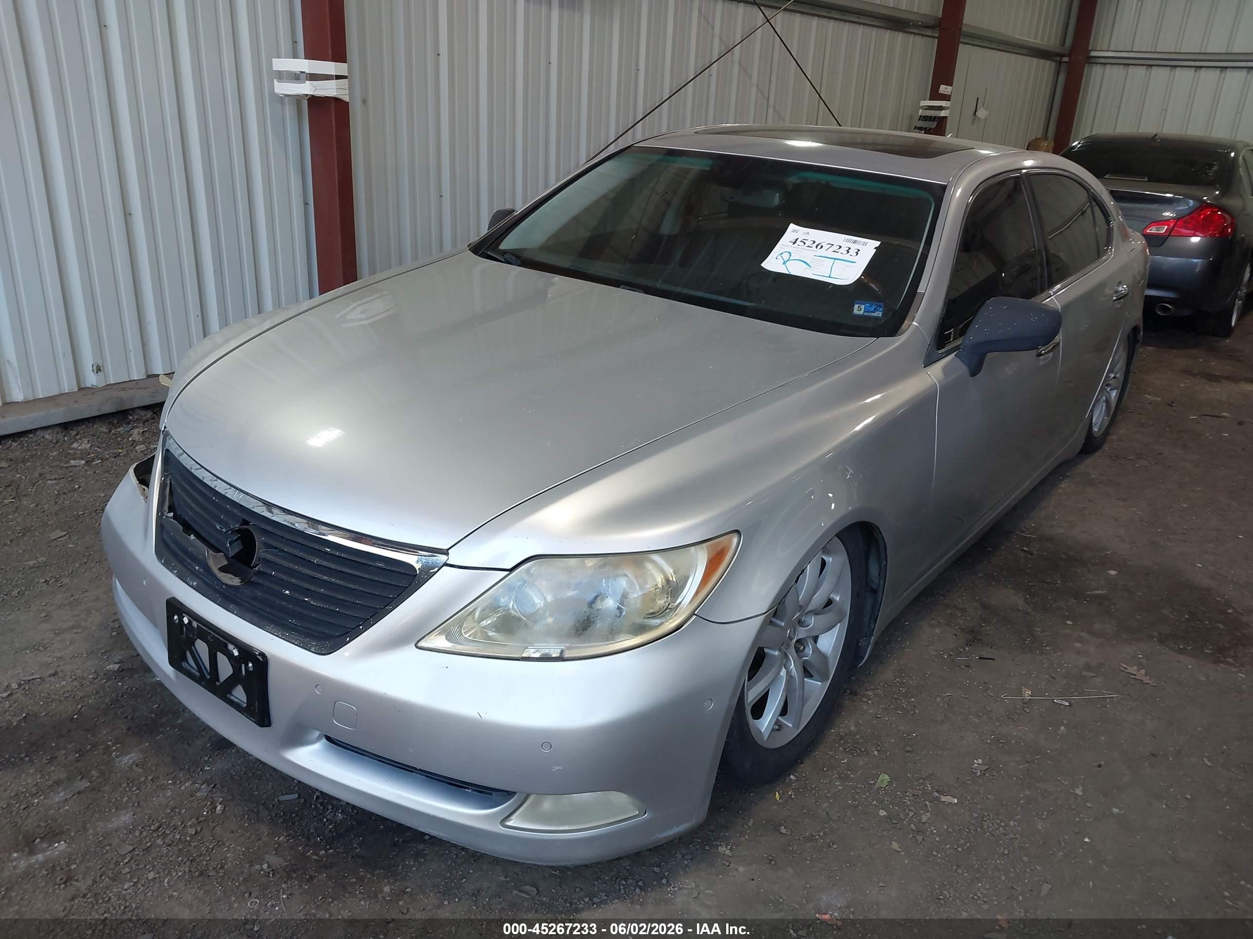 2007 Lexus Ls 460 L Серебряный vin: JTHGL46F775004101