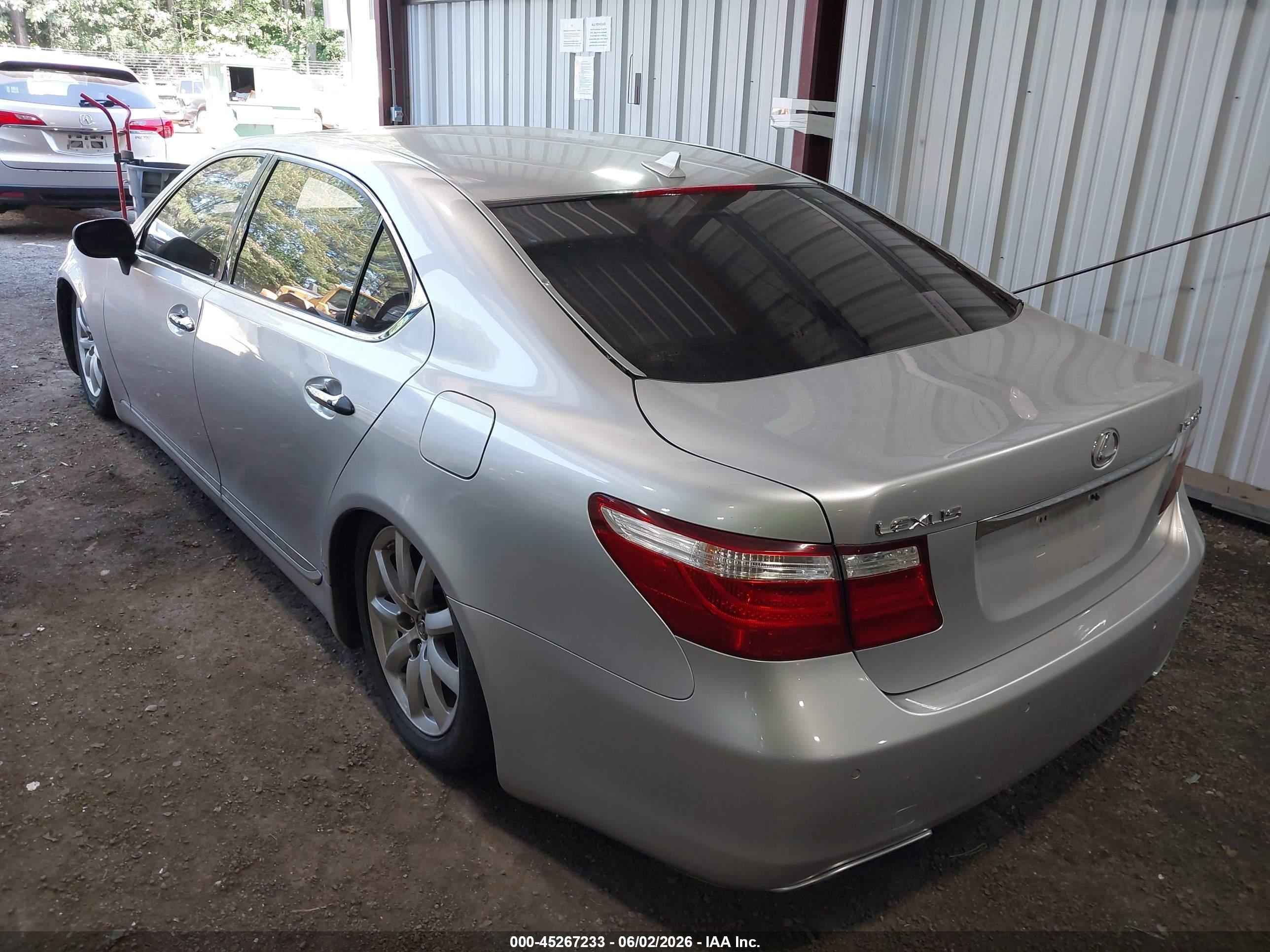2007 Lexus Ls 460 L Серебряный vin: JTHGL46F775004101