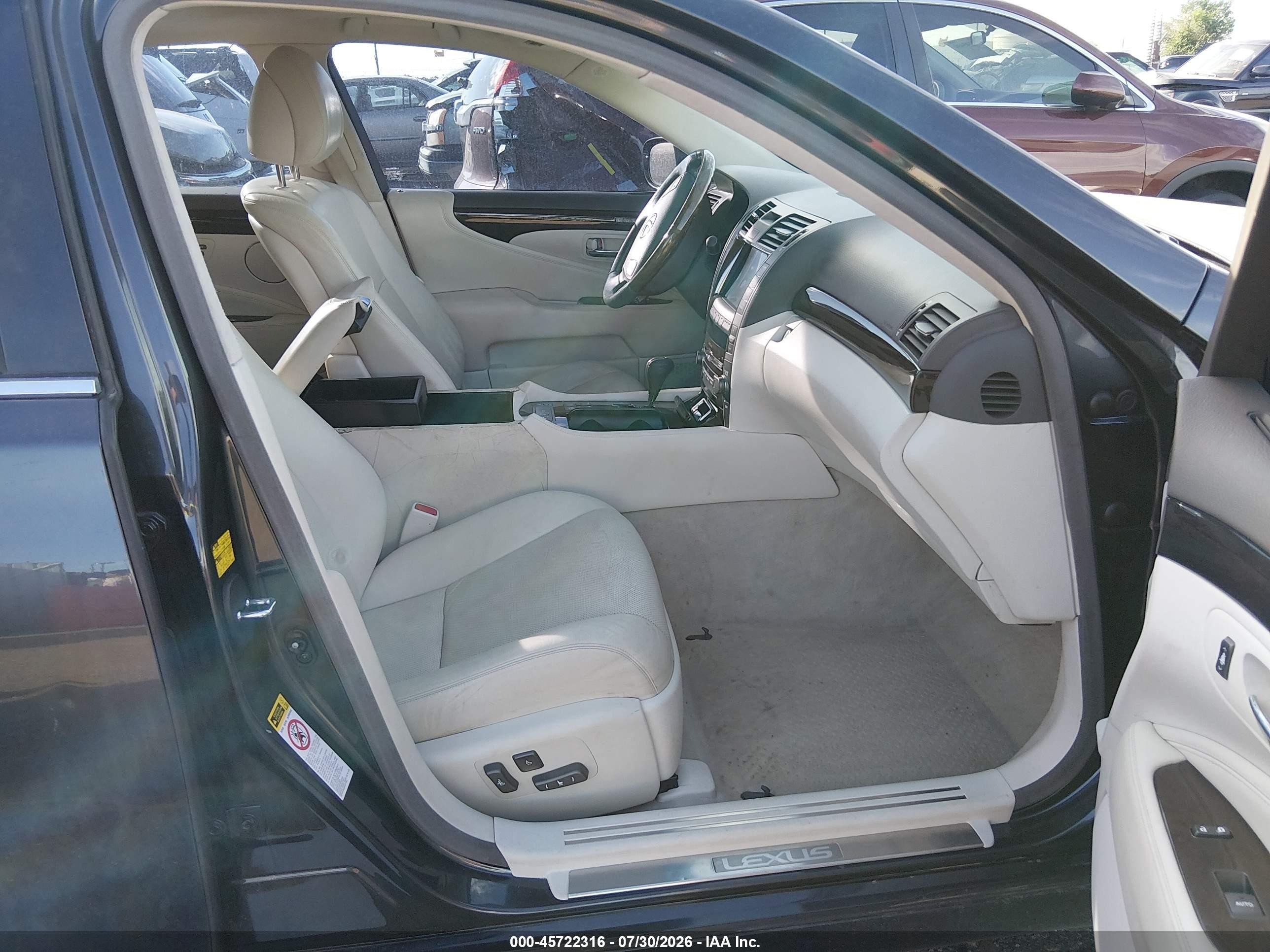 2007 Lexus Ls 460 L Black vin: JTHGL46F775004244