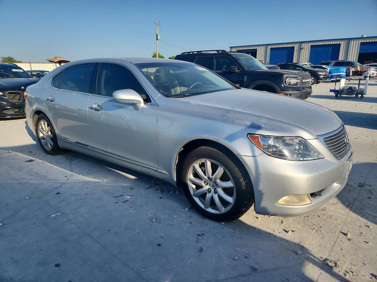 2007 Lexus Ls 460l Silver vin: JTHGL46F775004504