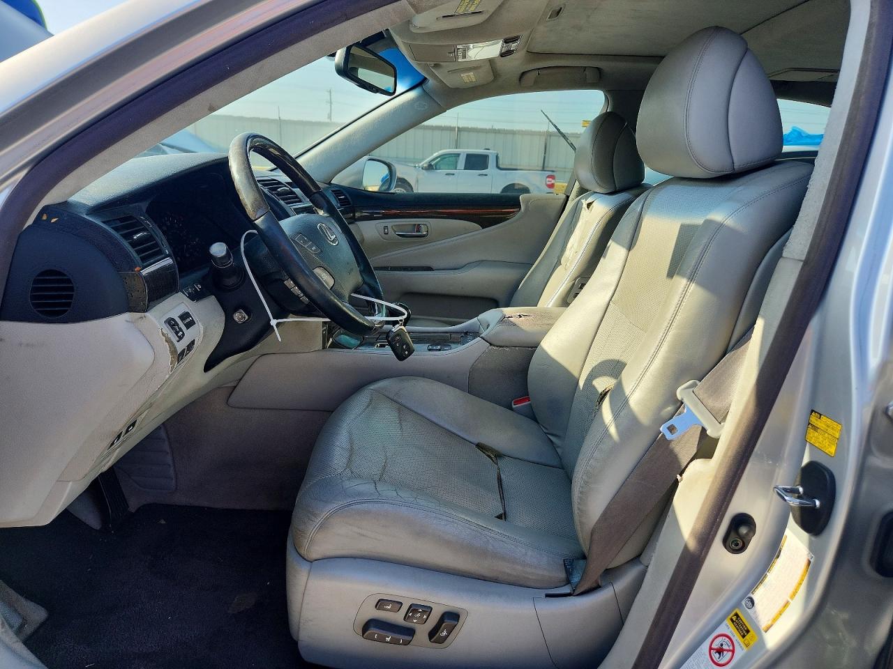 2007 Lexus Ls 460l Silver vin: JTHGL46F775004504