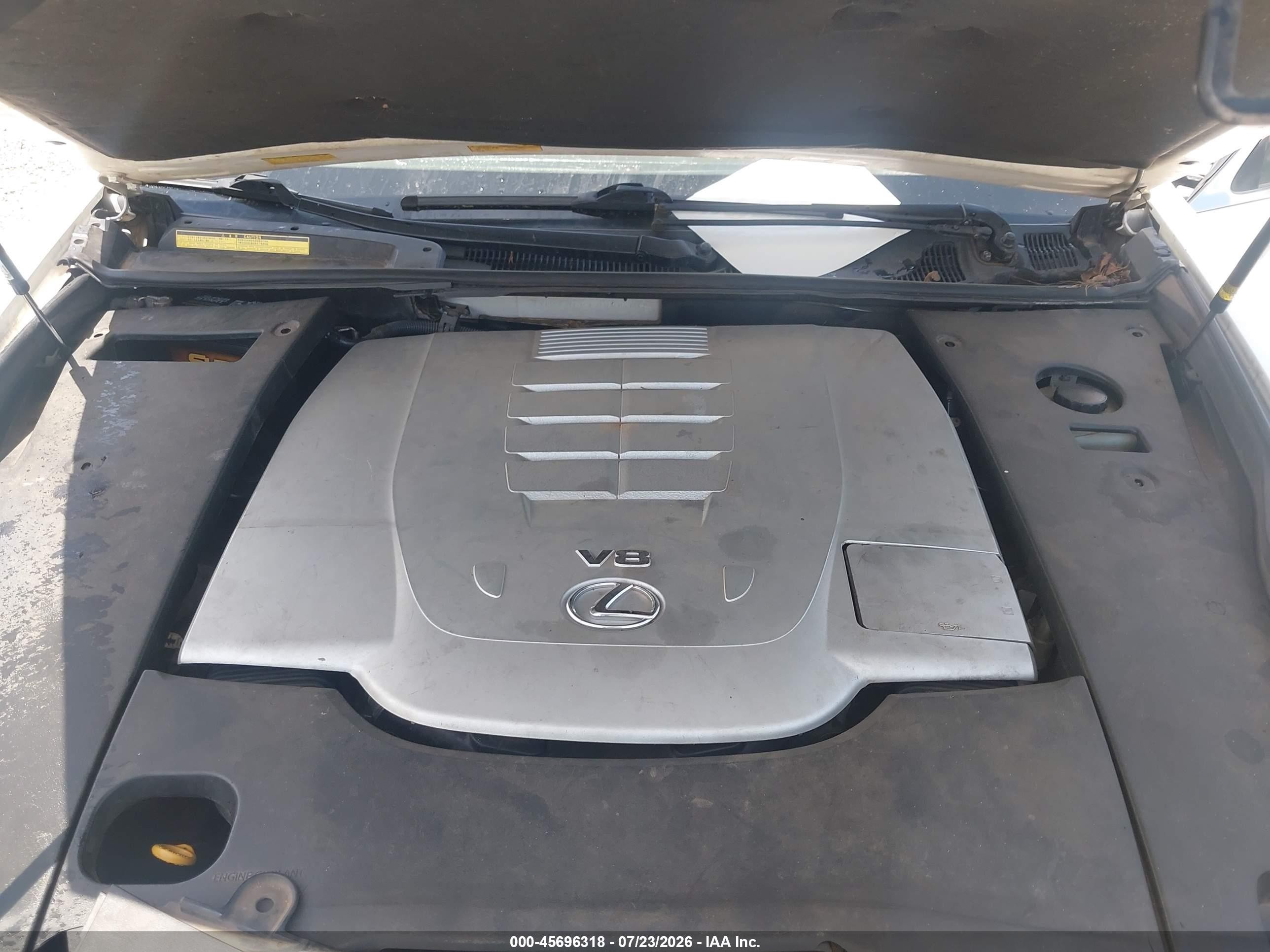 2007 Lexus Ls 460 L White vin: JTHGL46F775005751